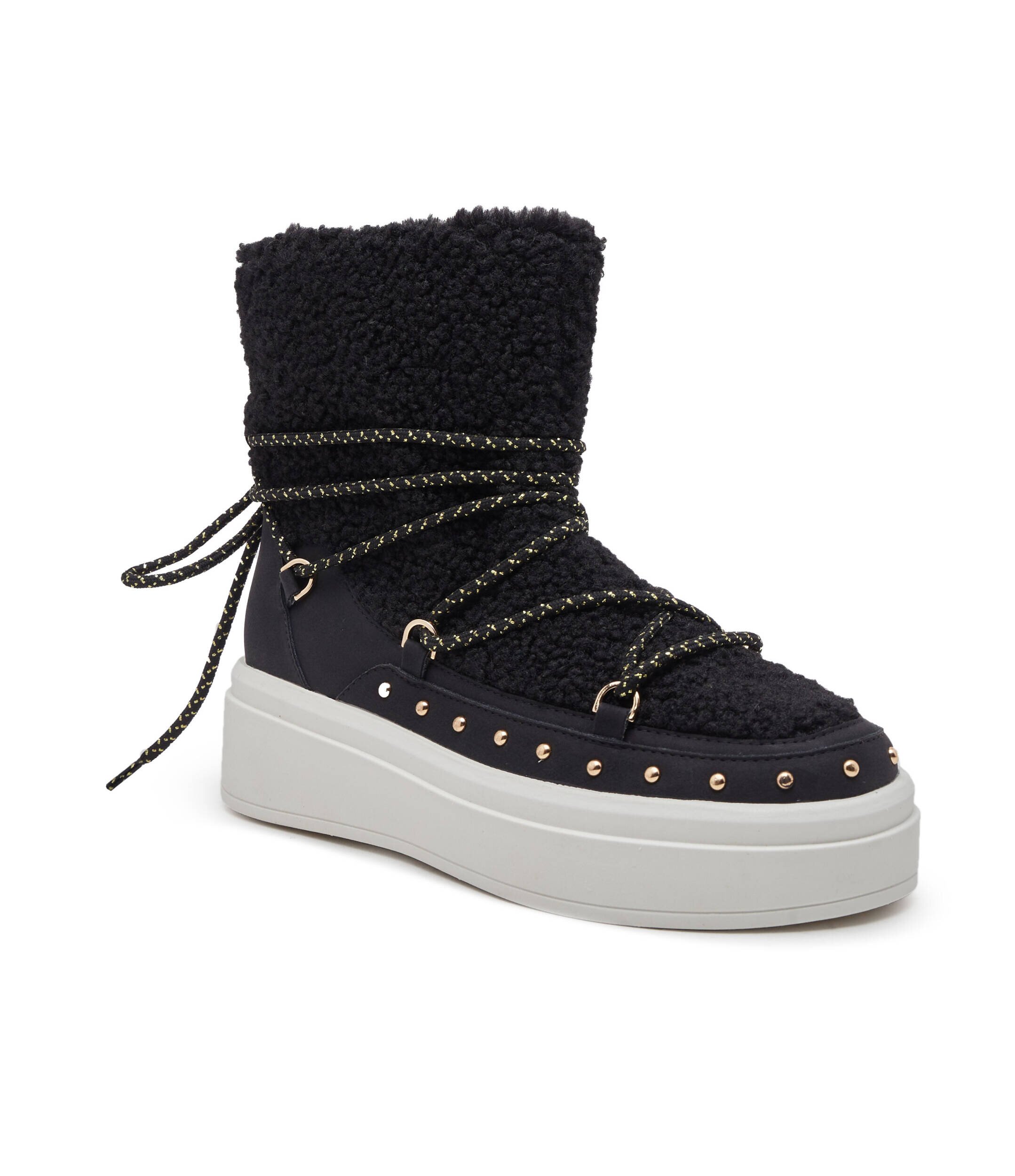 Twinset Bocanci | piele | shearling cu adaos de lână