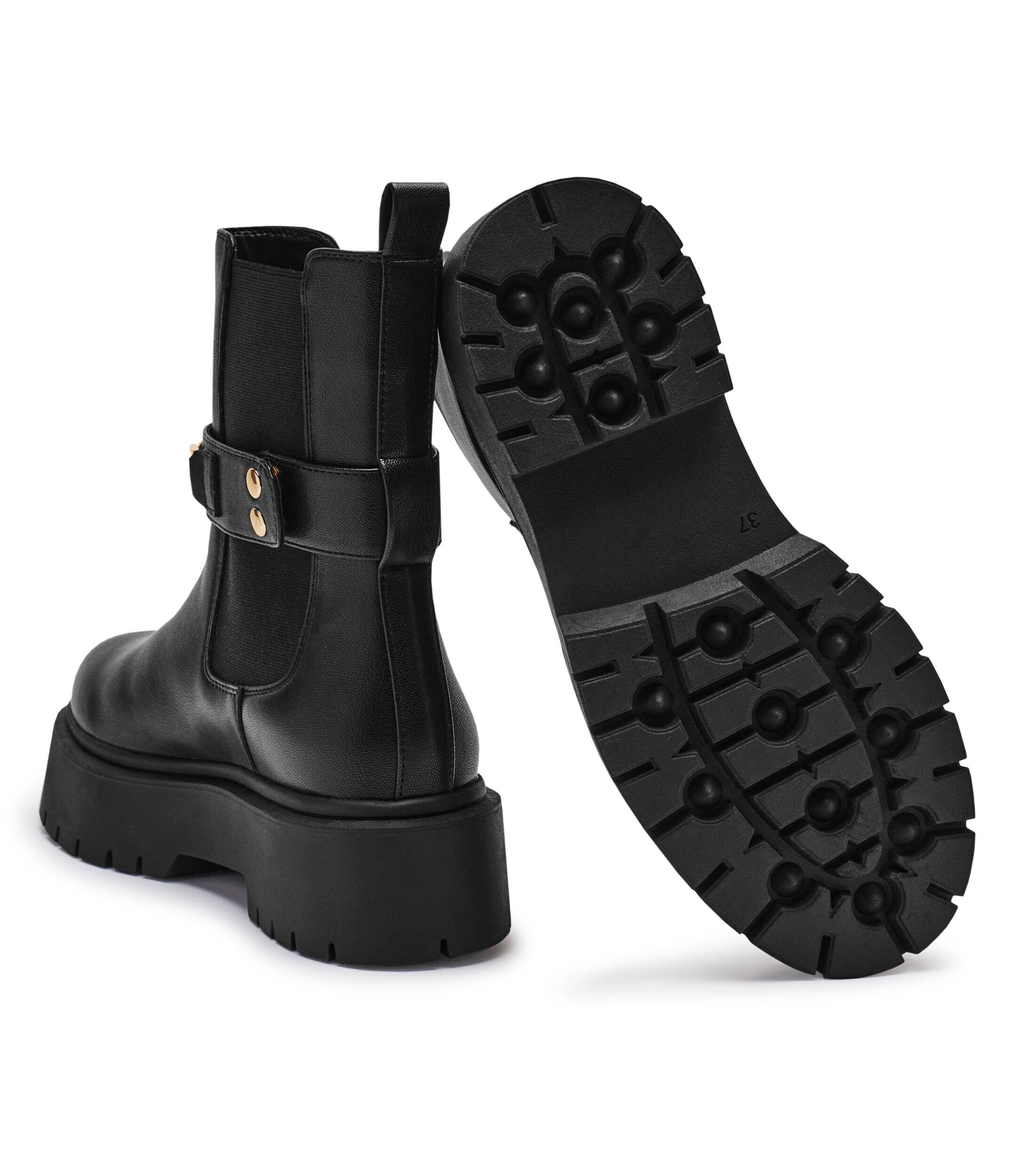 Twinset Botine cu adaos de piele