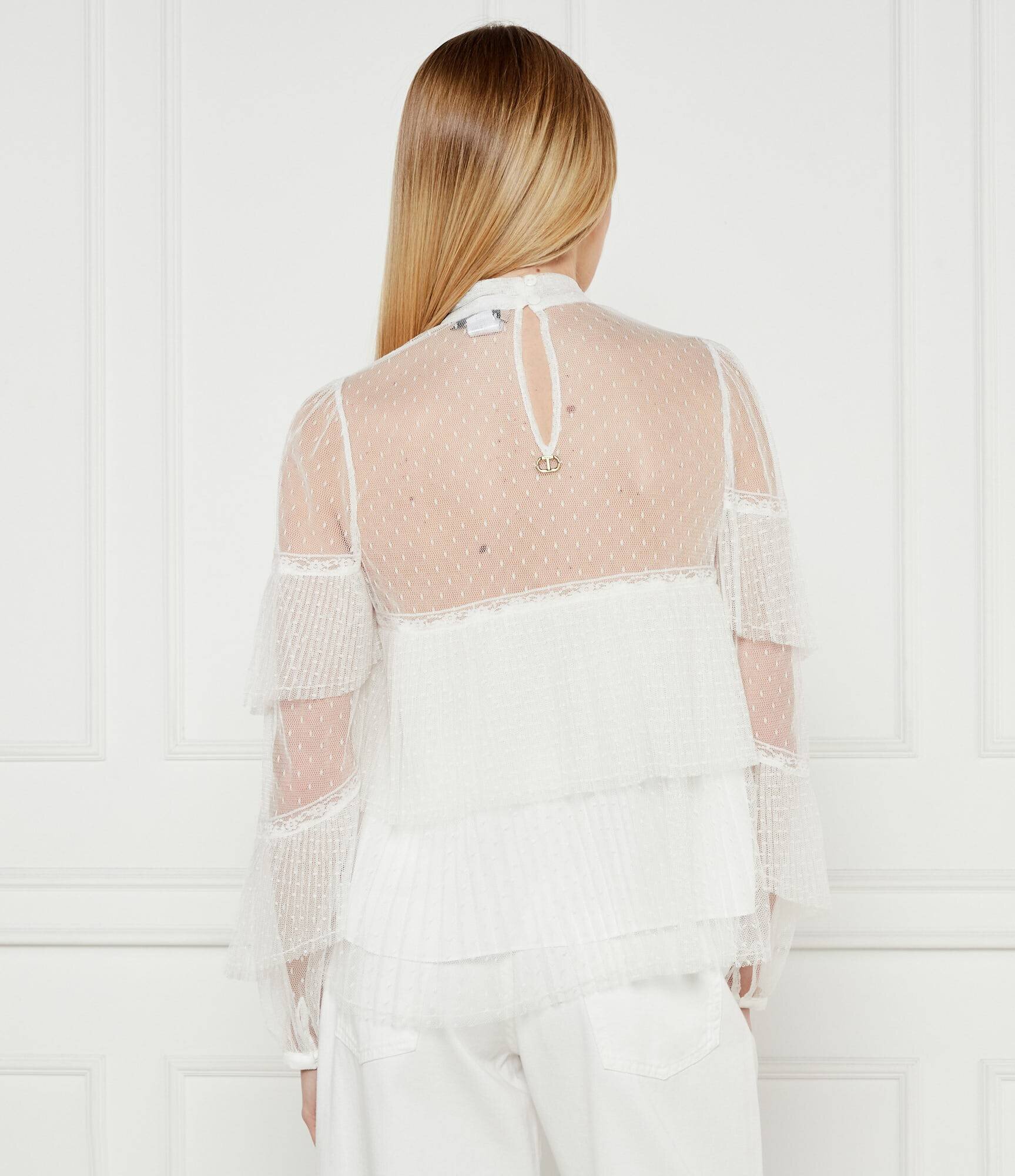 Twinset De dantelă bluză | Regular Fit