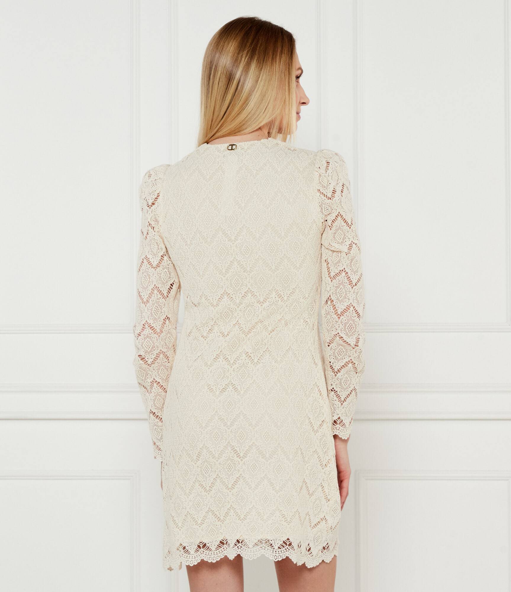 Twinset De dantelă rochie cu cordon