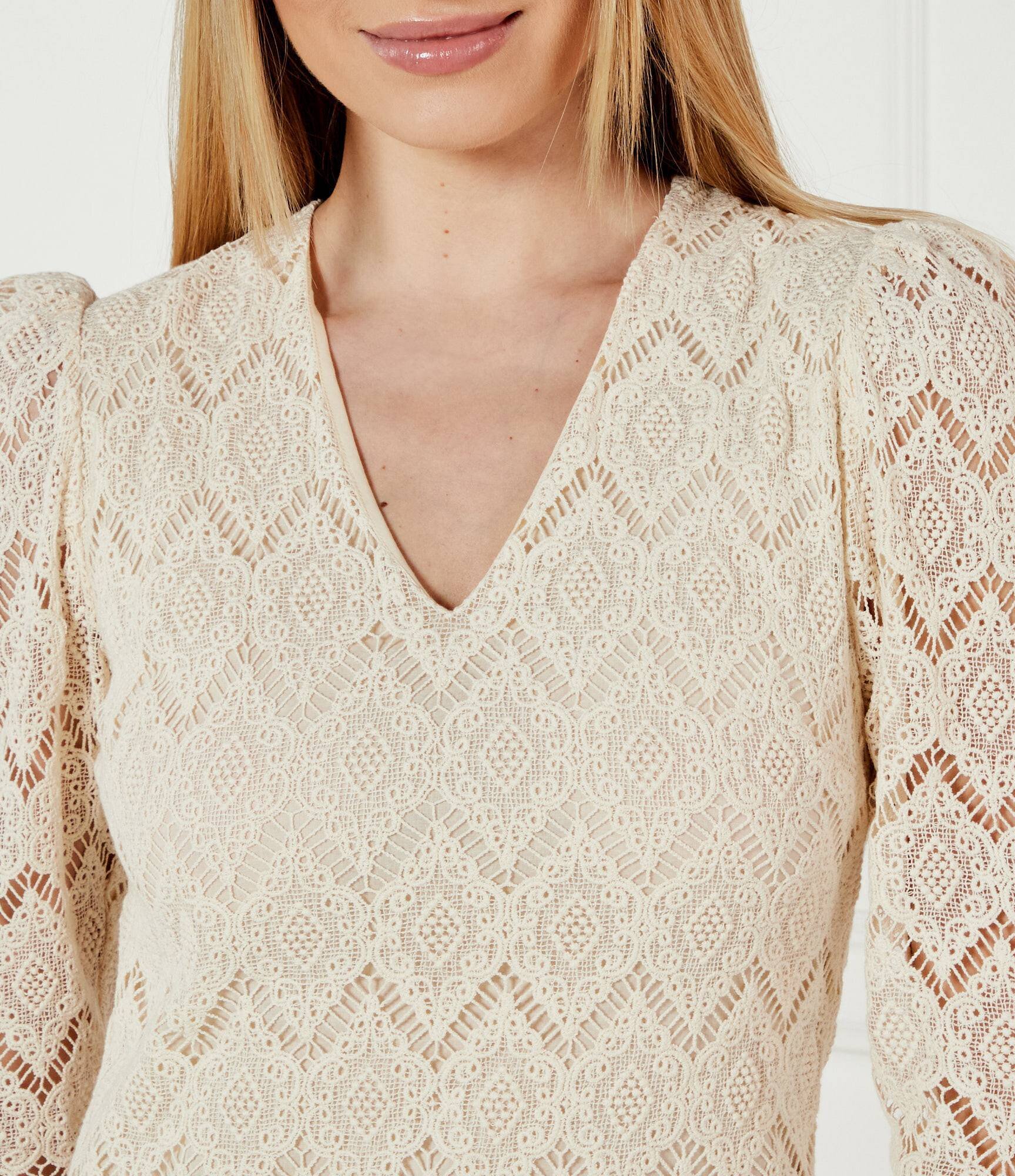 Twinset De dantelă rochie cu cordon