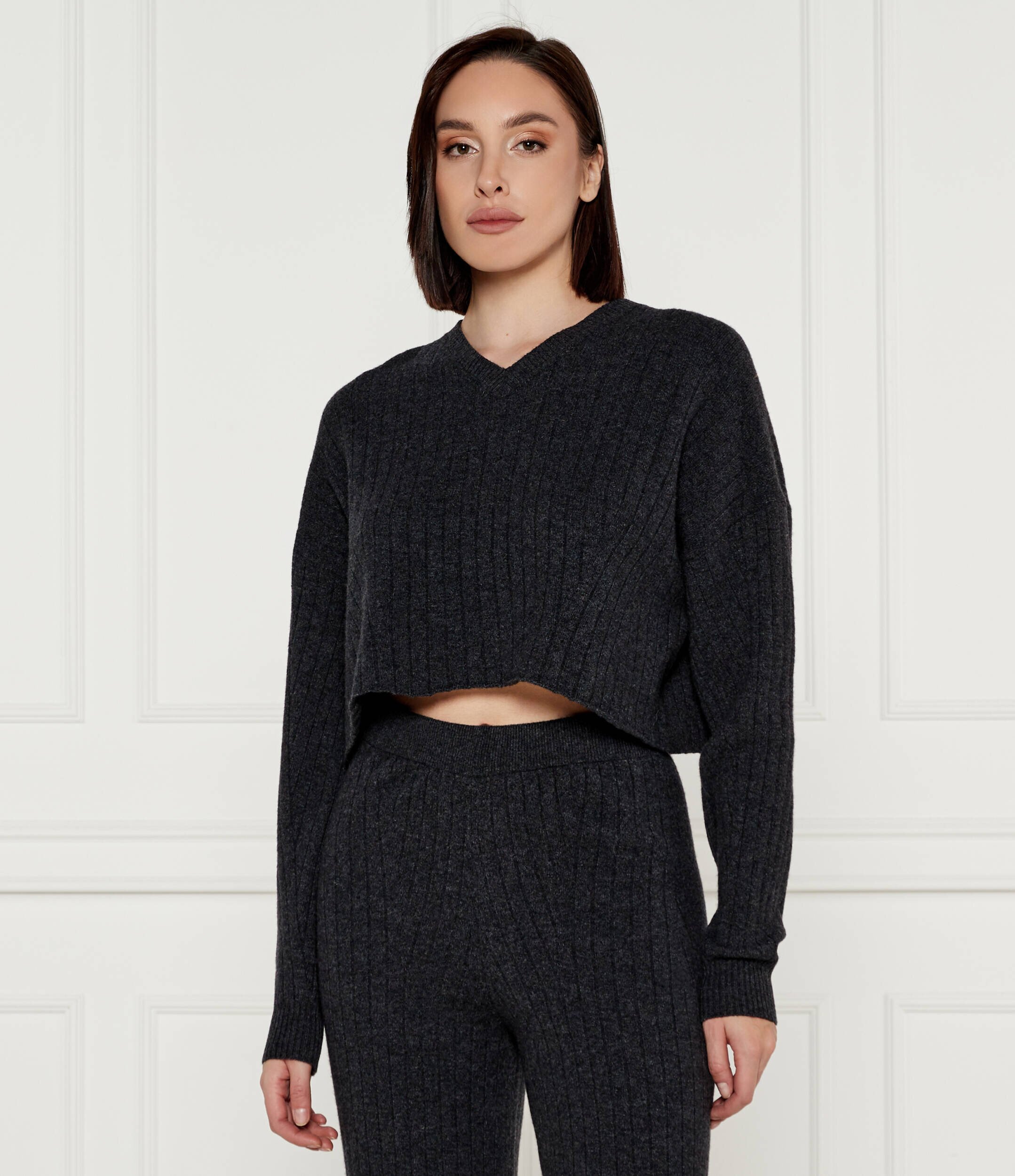 Twinset De lână pulover | Cropped Fit