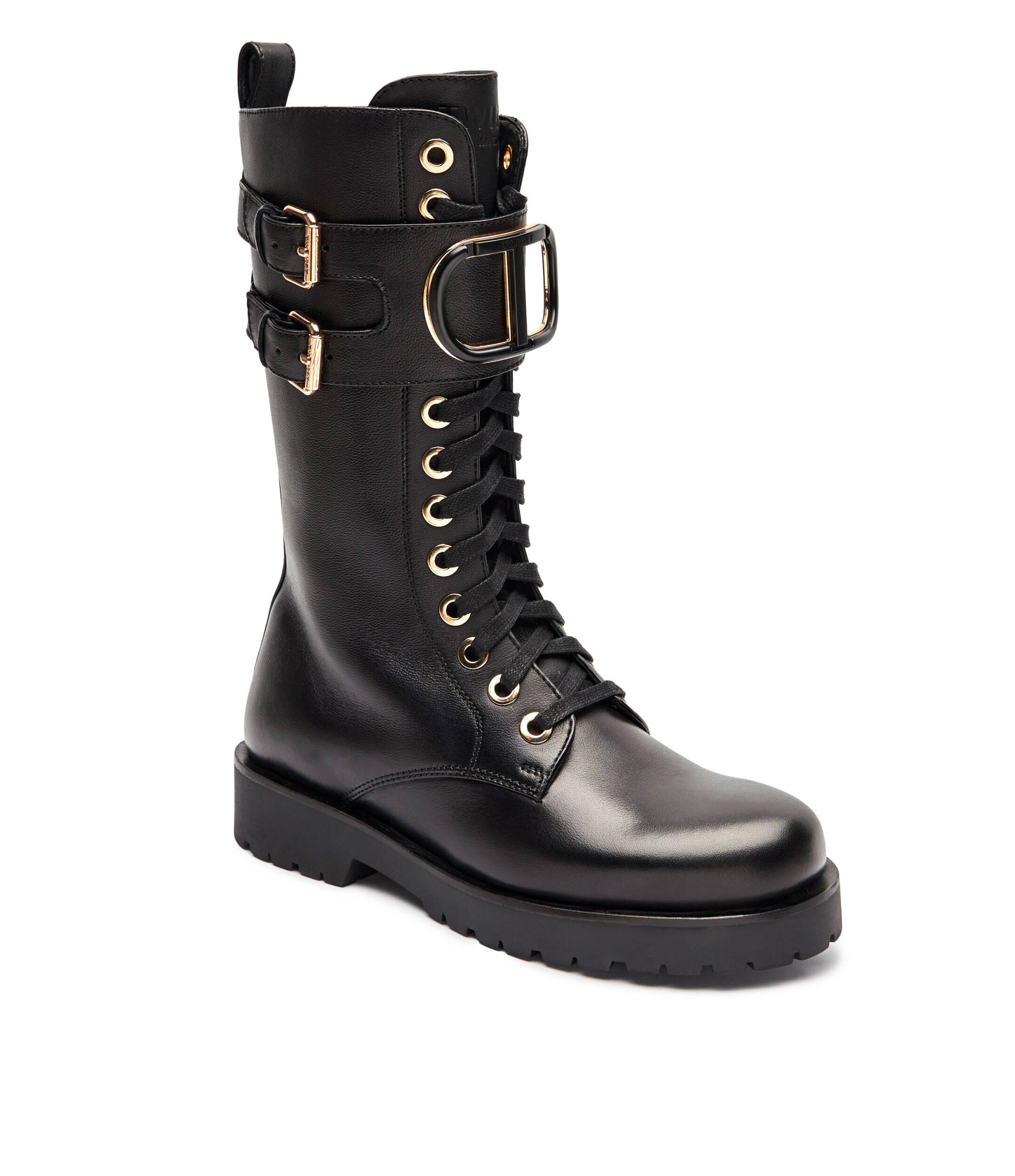 Twinset De piele botine