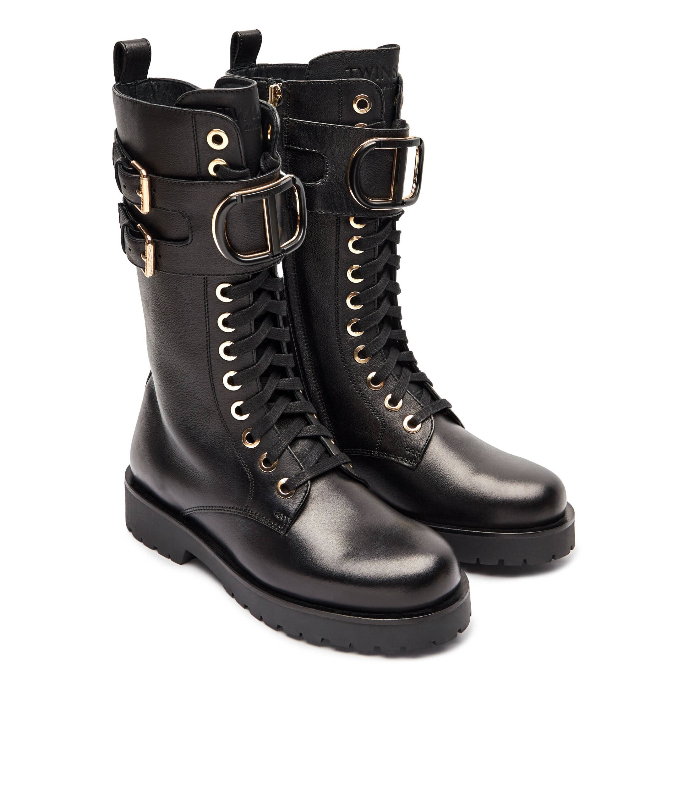 Twinset De piele botine