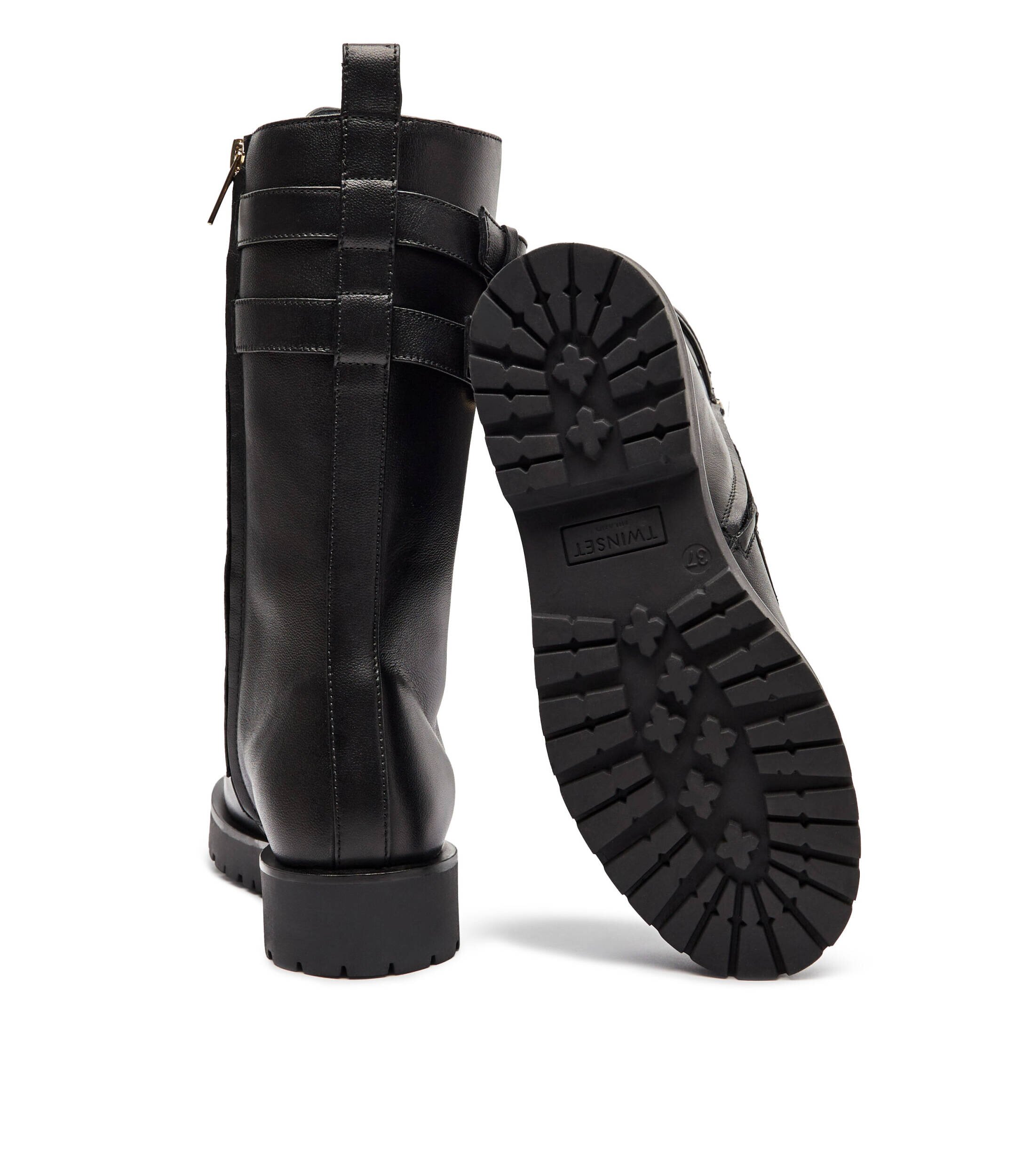Twinset De piele botine