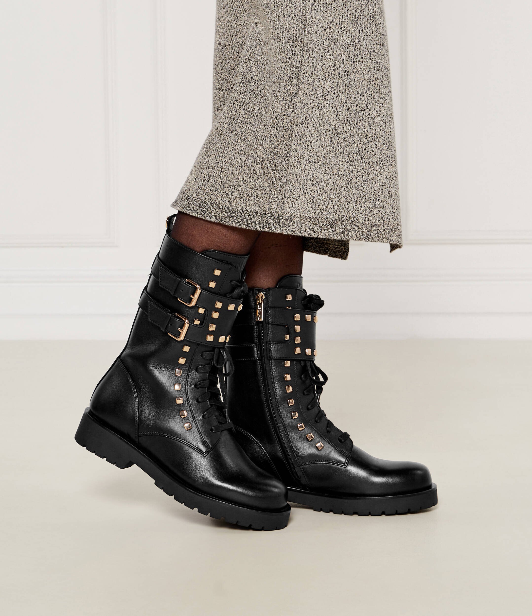 Twinset De piele botine