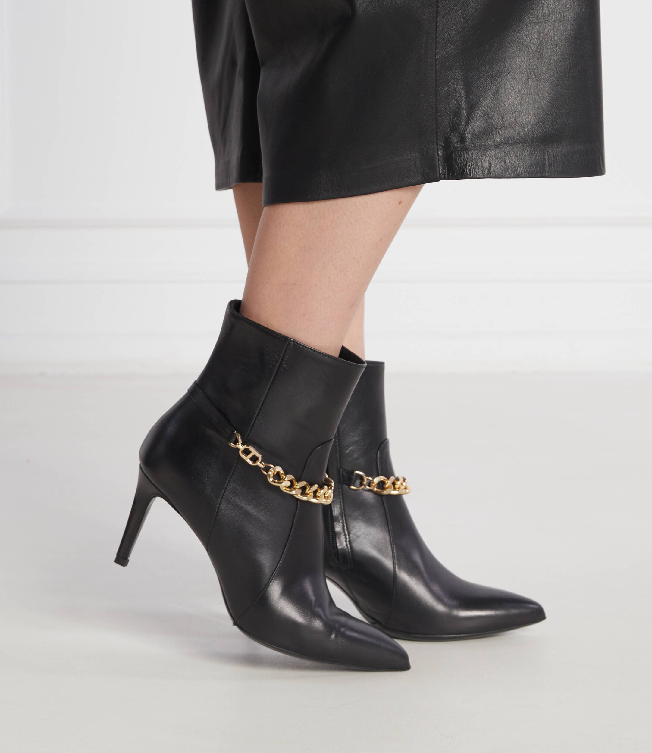 Twinset De piele botine