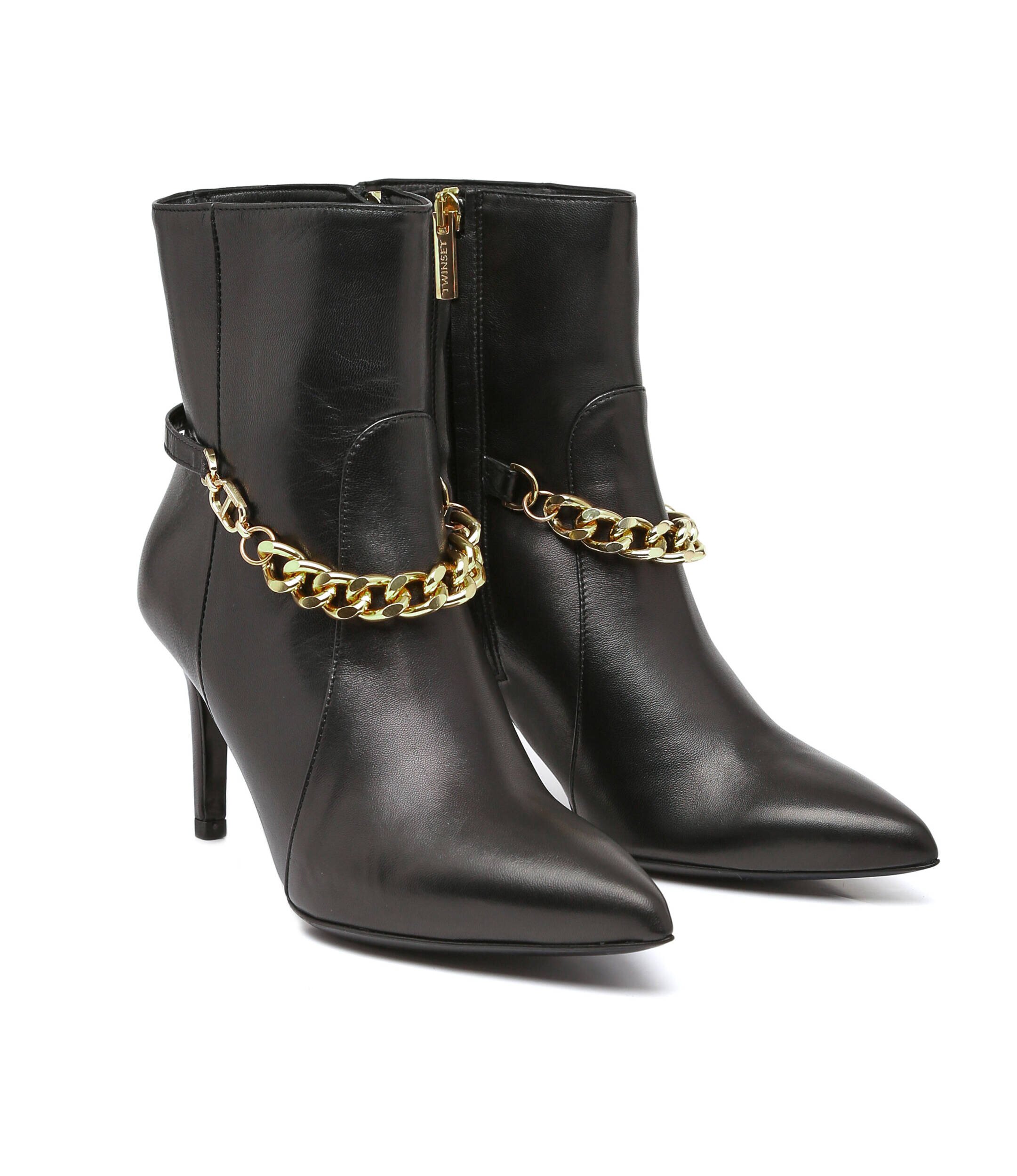 Twinset De piele botine