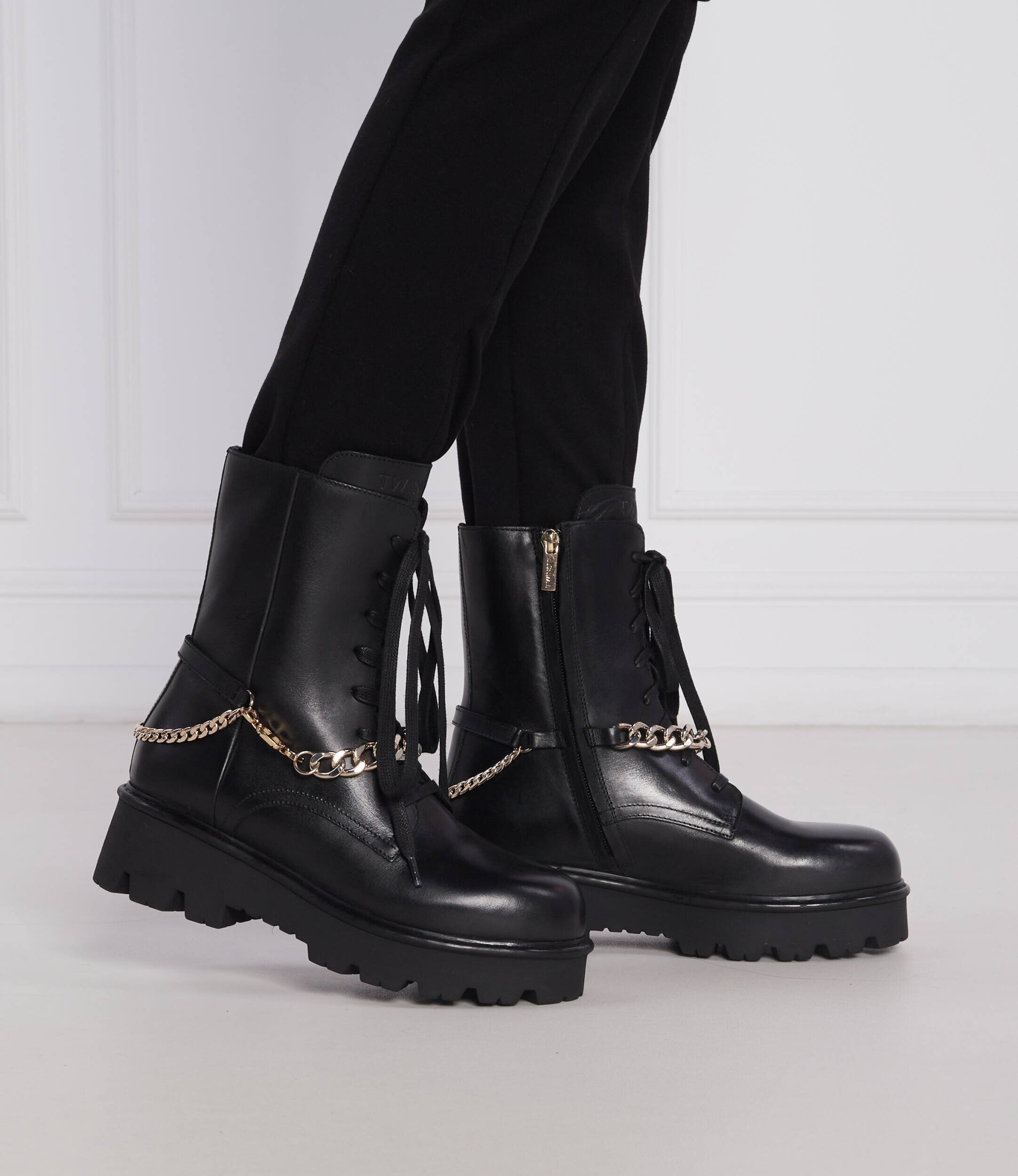 Twinset De piele botine