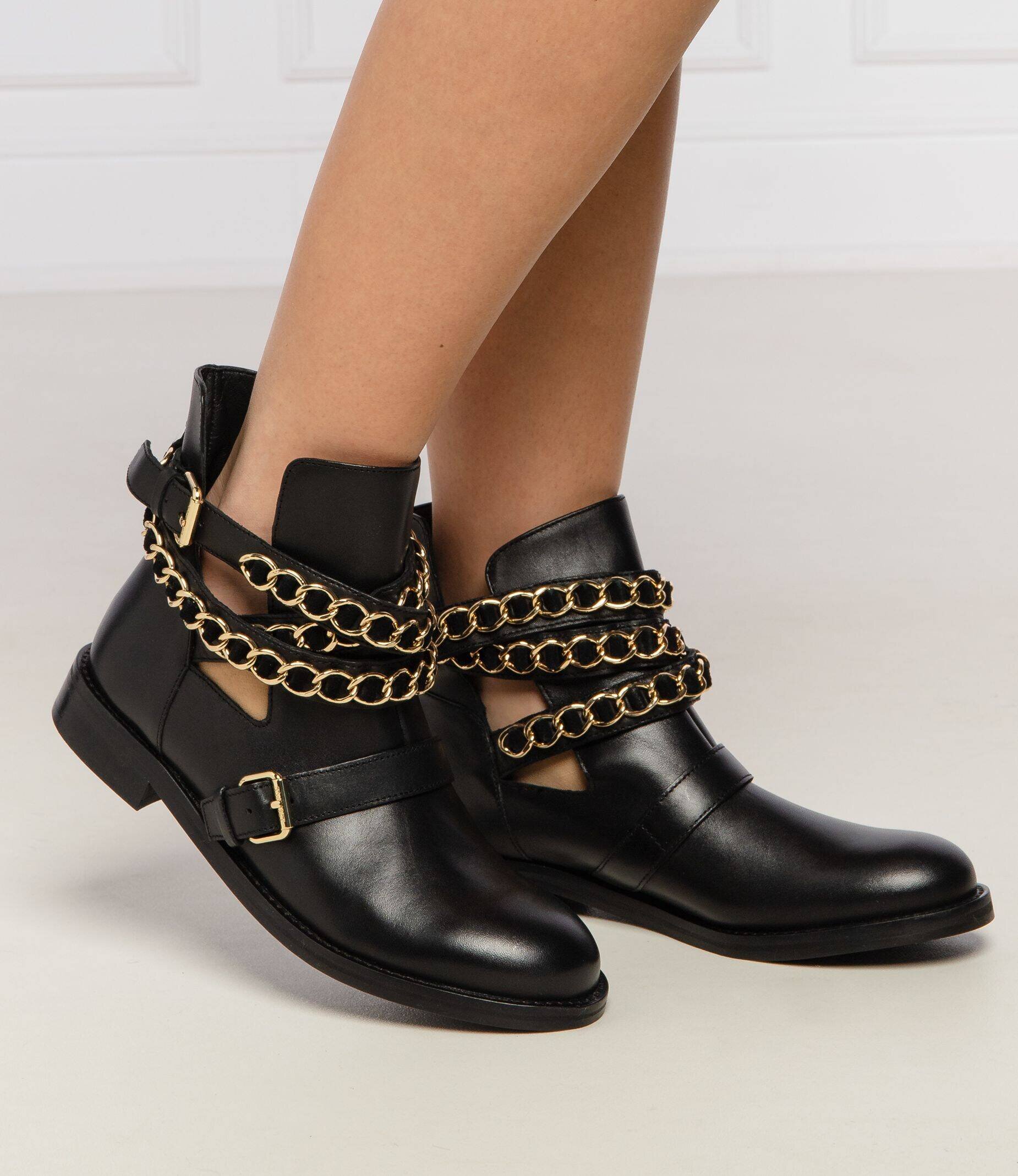 Twinset De piele botine