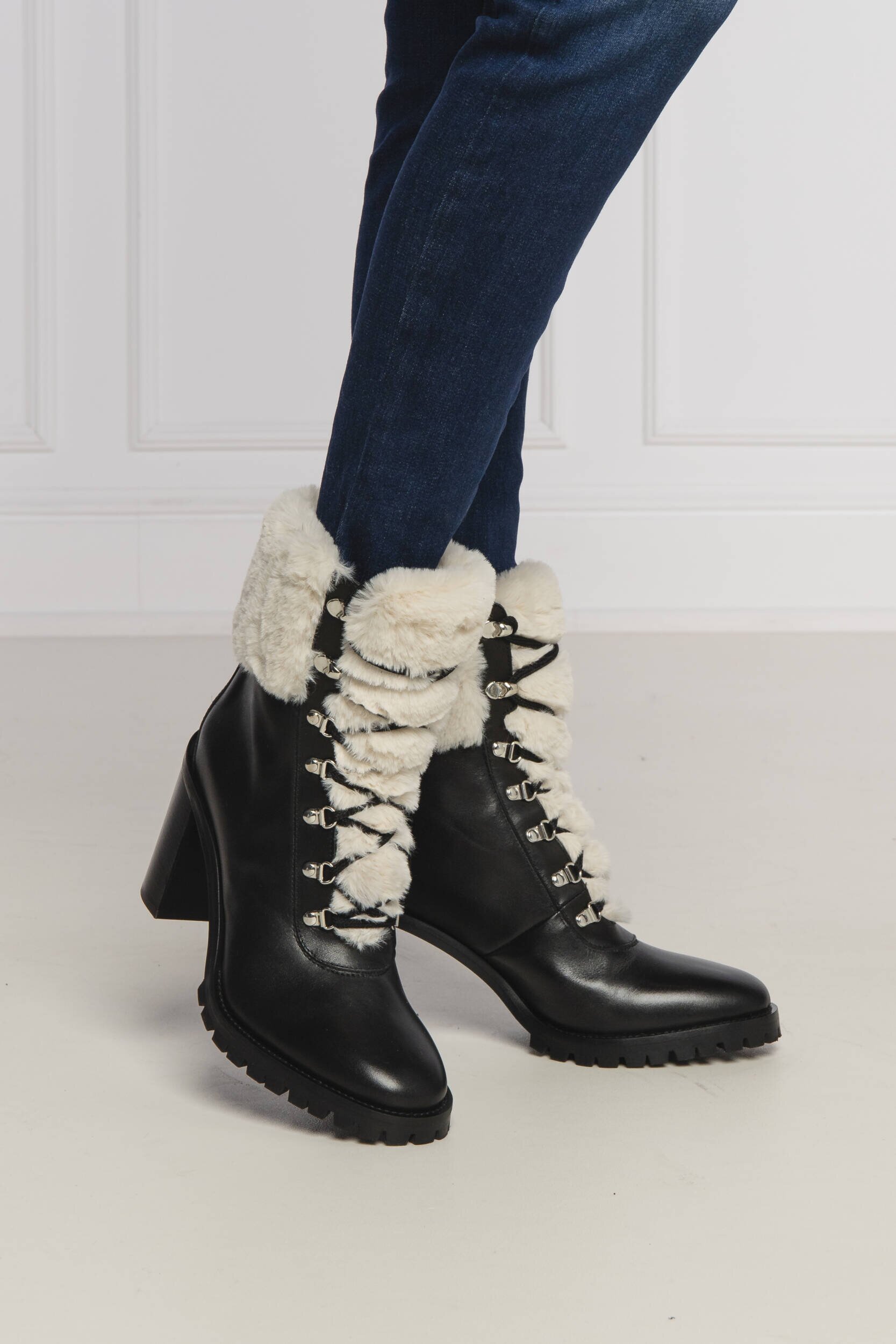 Twinset De piele botine