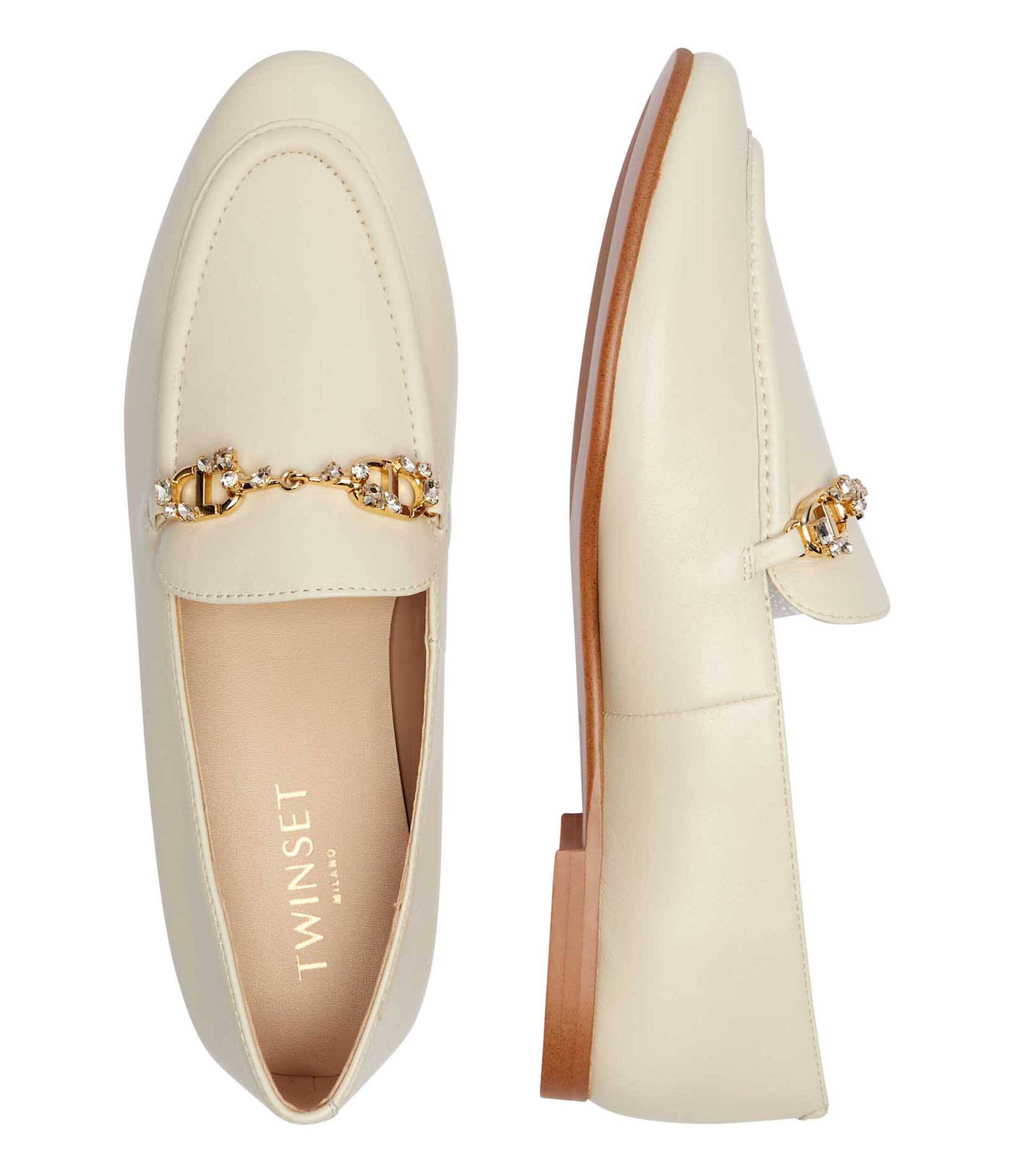 Twinset De piele pantofi loafer