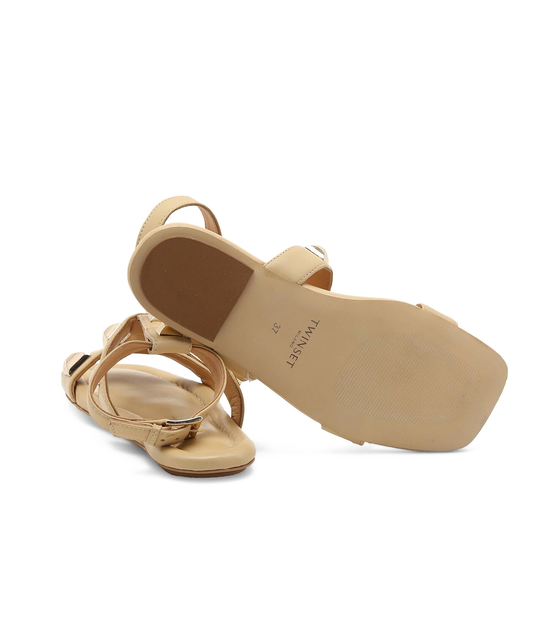 Twinset De piele sandale