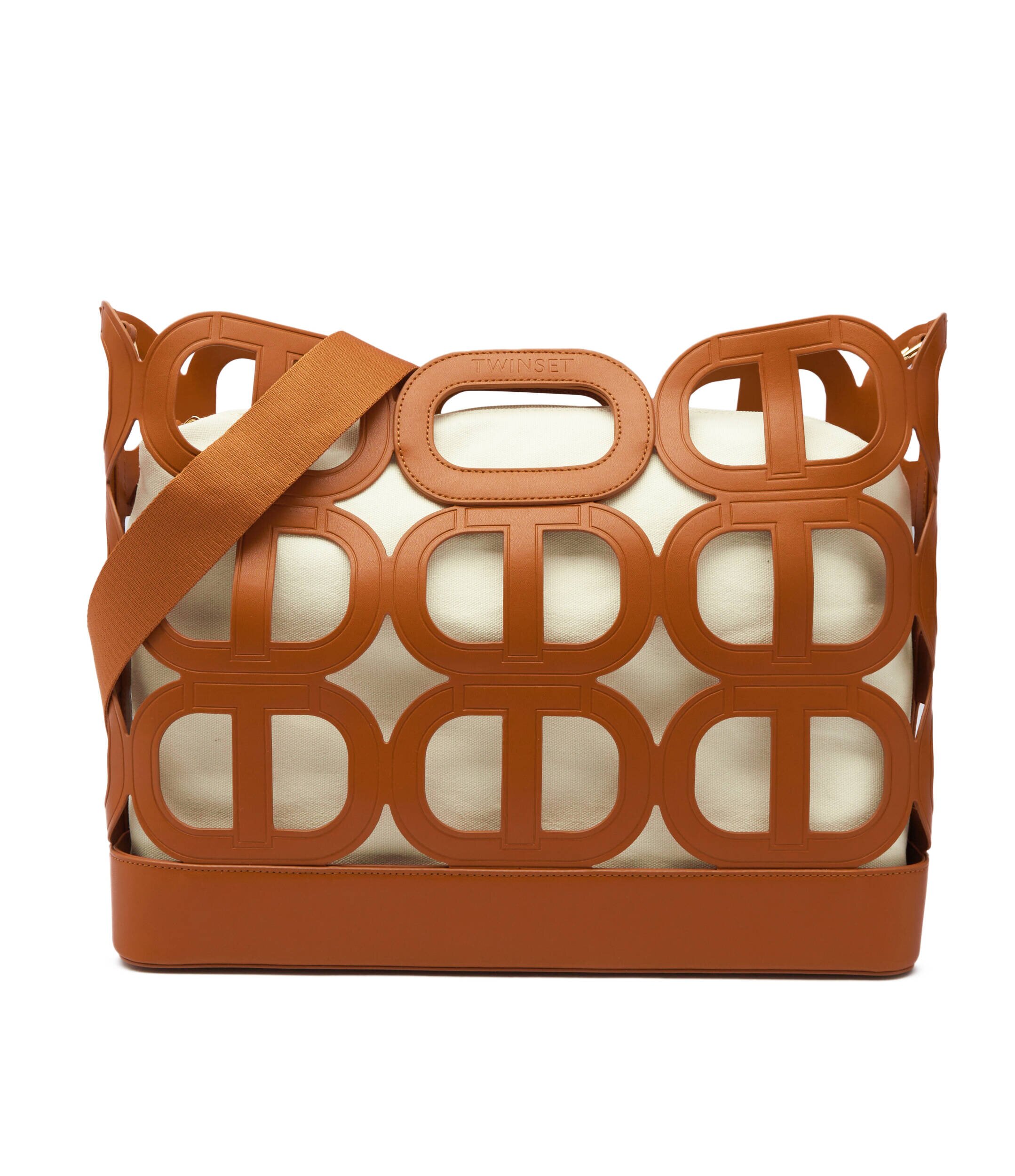 Twinset Geantă shopper + borsetă Lila