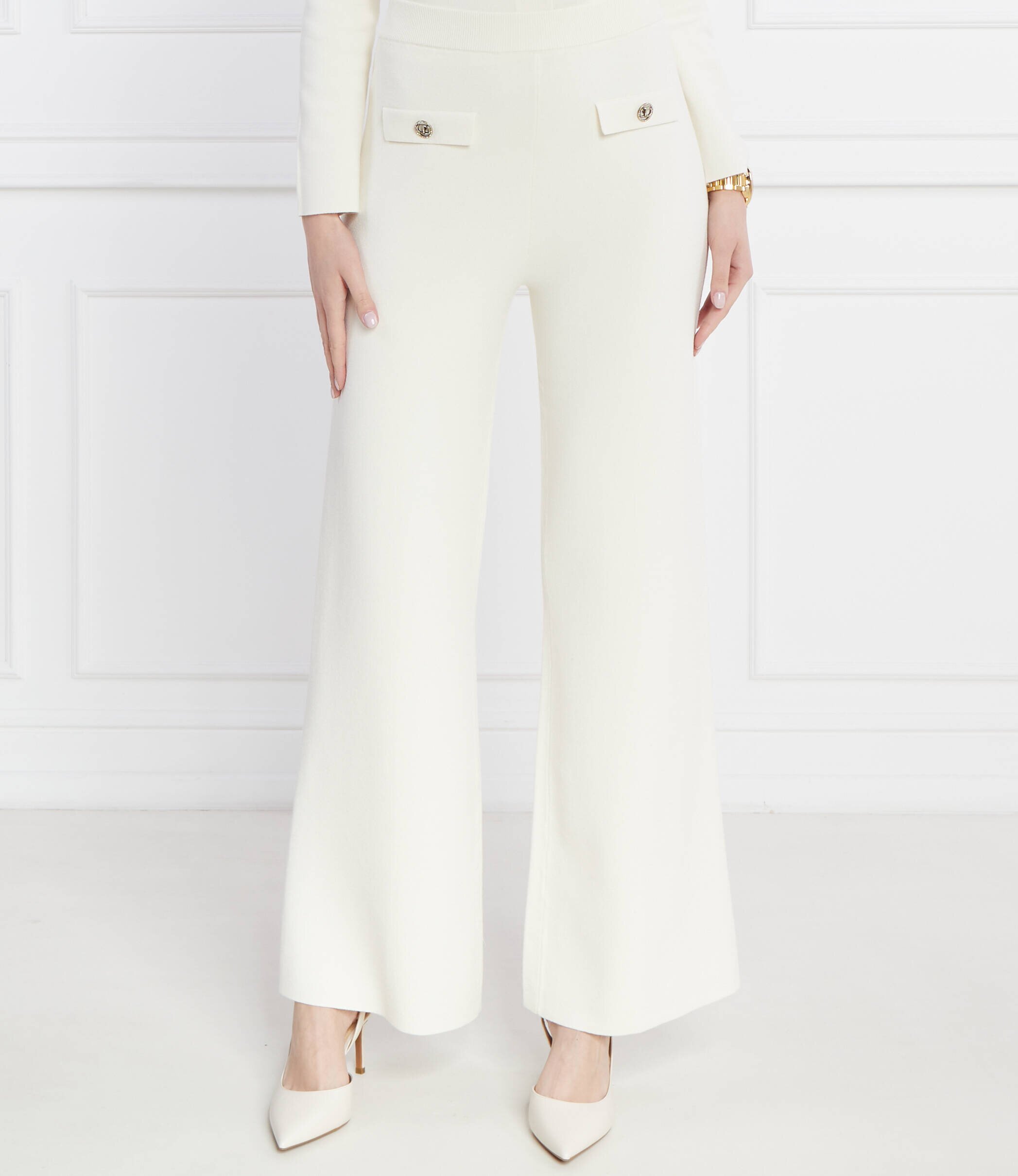 Twinset Pantaloni de tricot | Palazzo | high waist