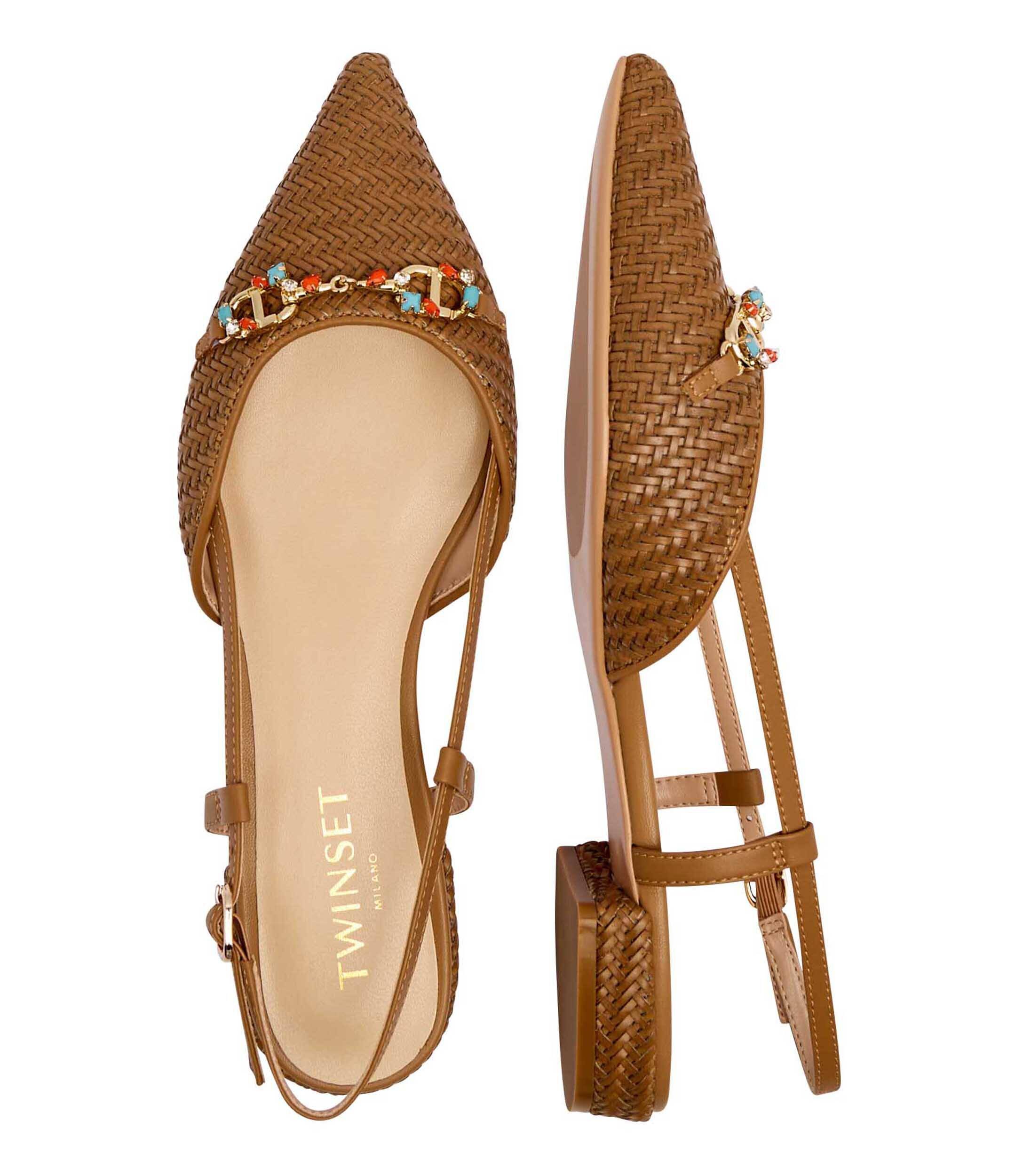 Twinset Pantofi cu adaos de piele