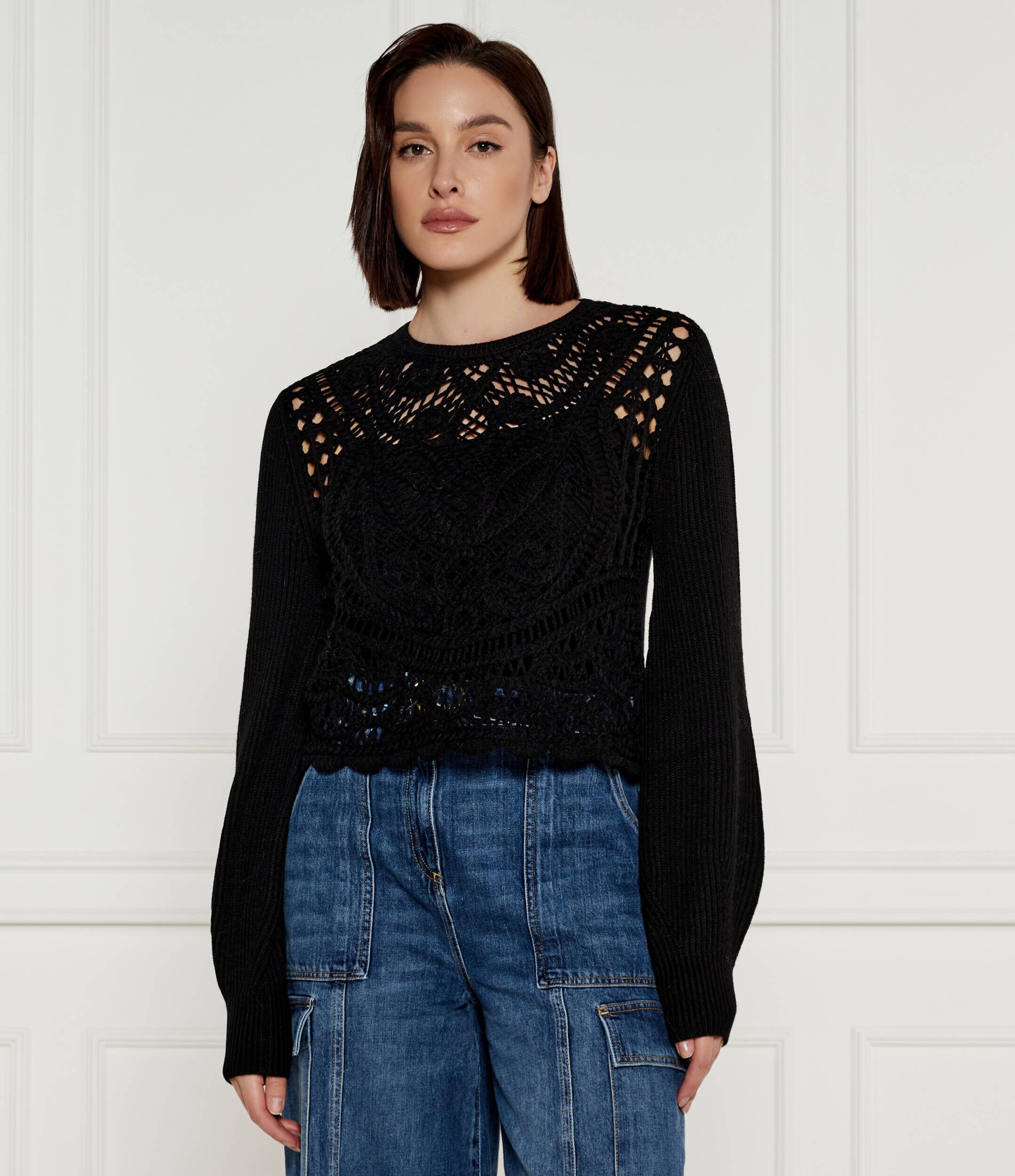 Twinset Pulover | Regular Fit cu adaos de lână