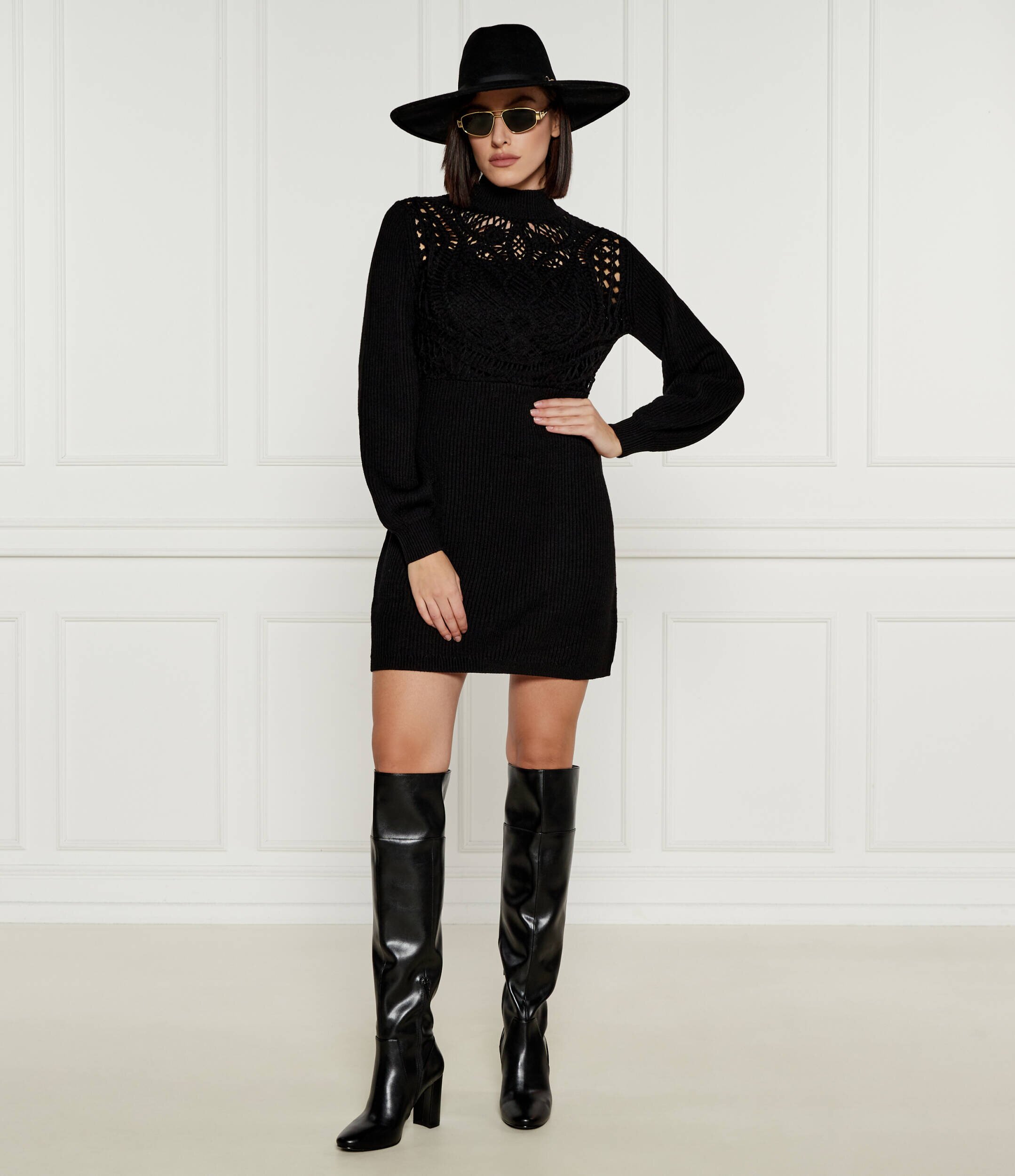 Twinset Rochie cu adaos de lână