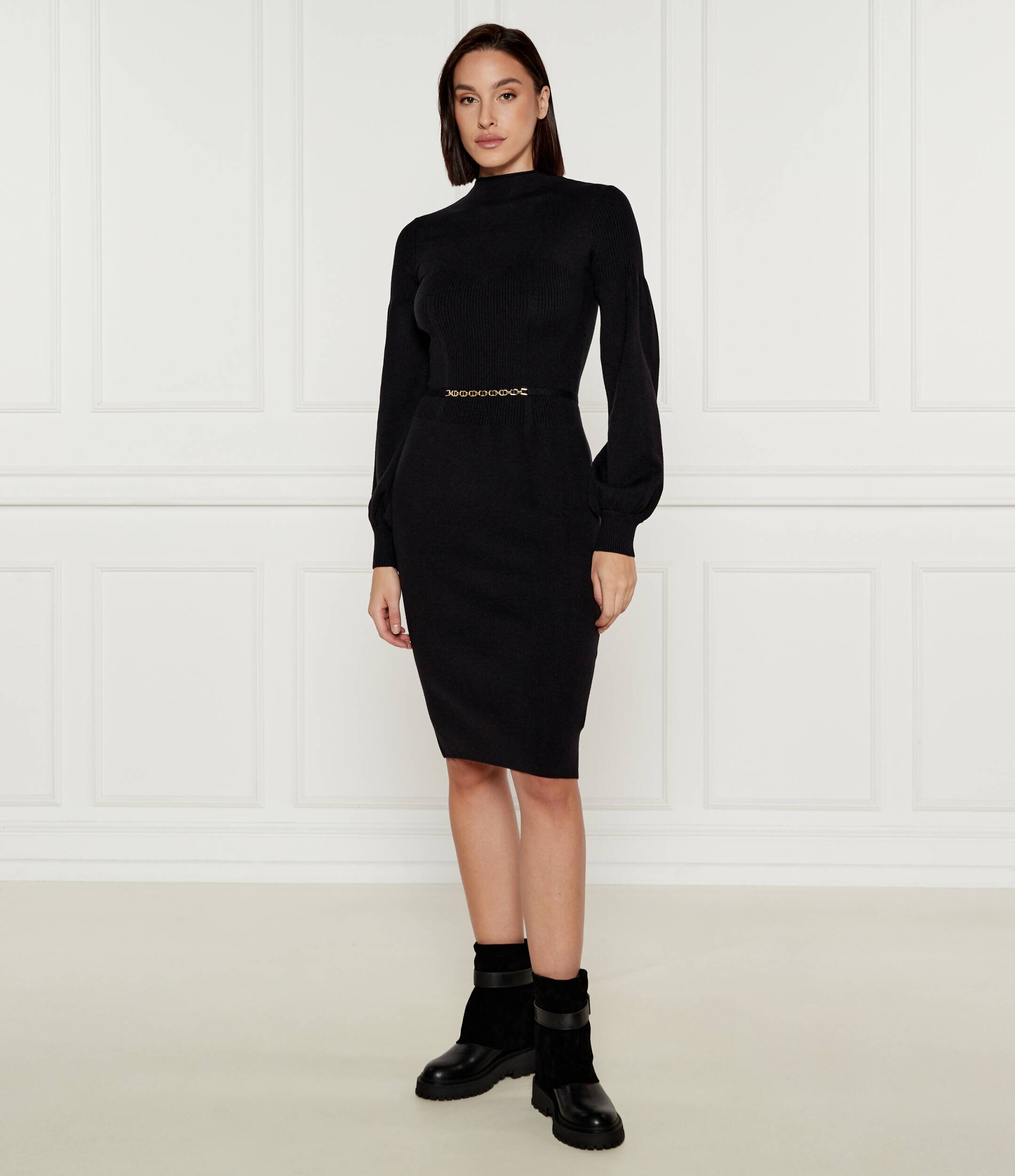 Twinset Rochie cu adaos de lână