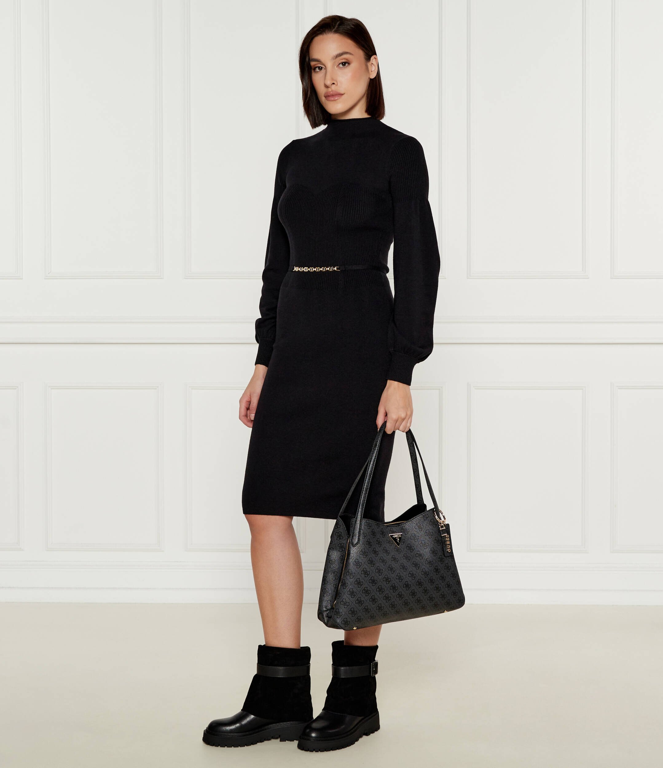 Twinset Rochie cu adaos de lână