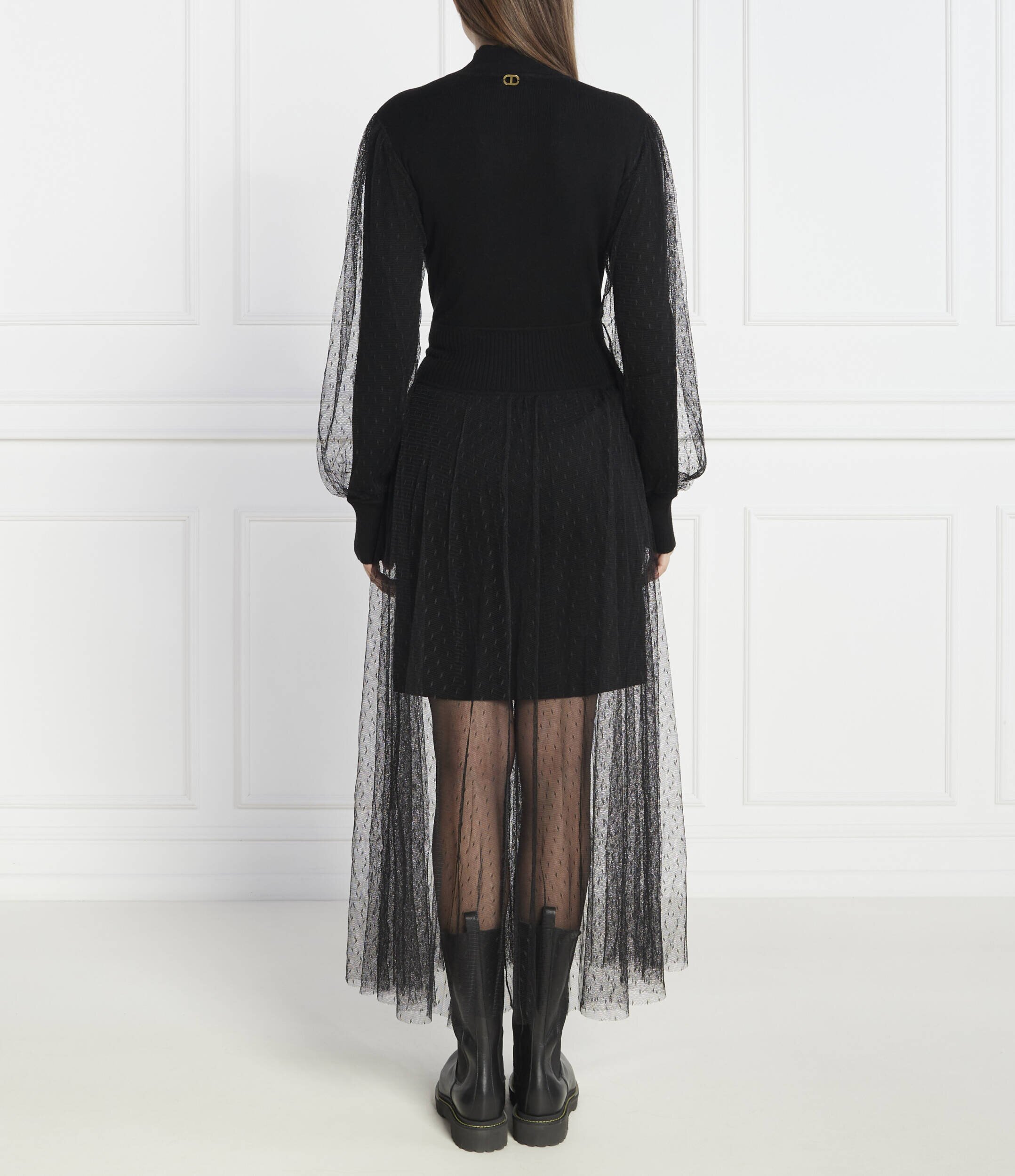 Twinset Rochie cu adaos de lână și cașmir
