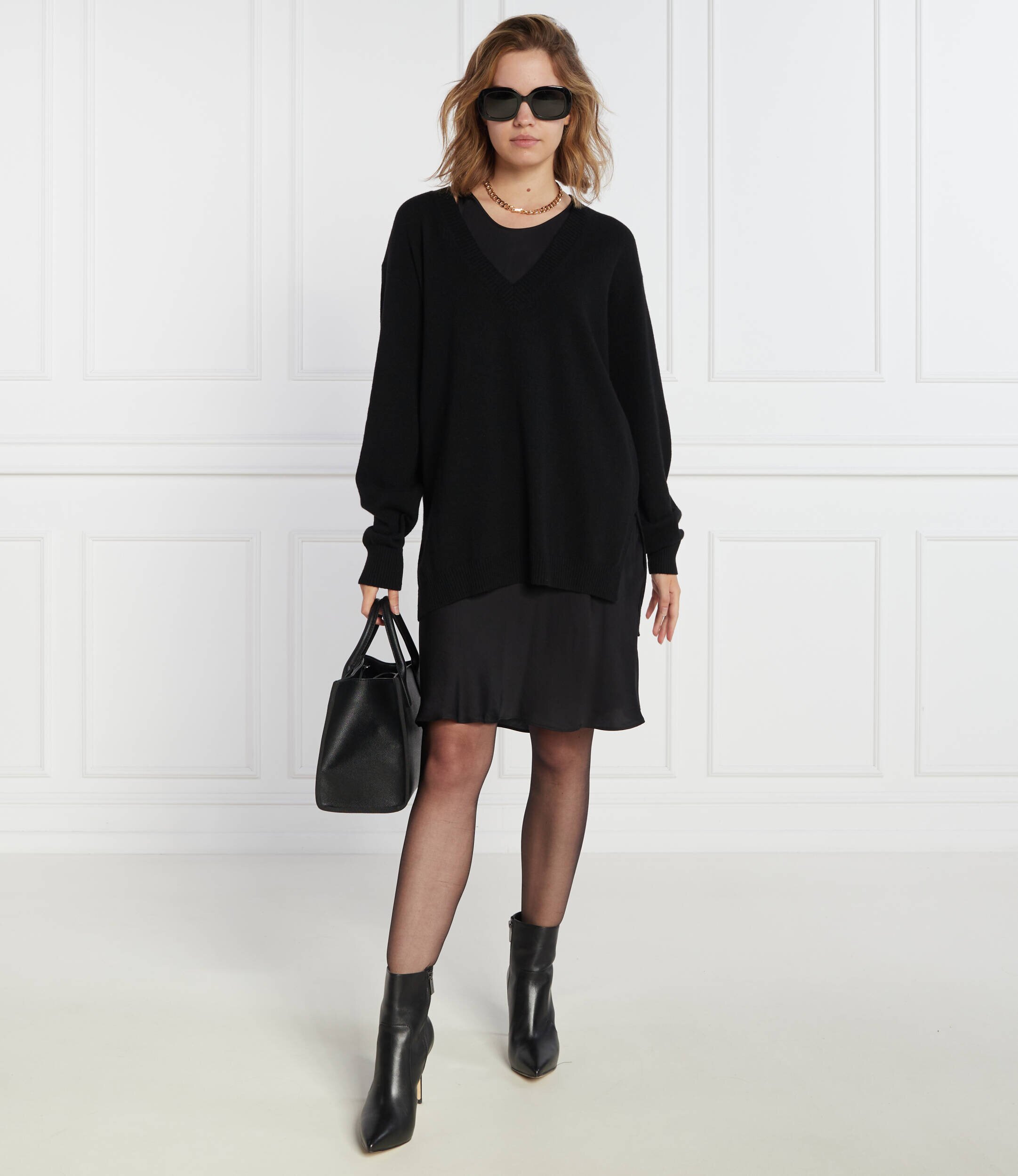 Twinset Rochie cu adaos de lână și cașmir