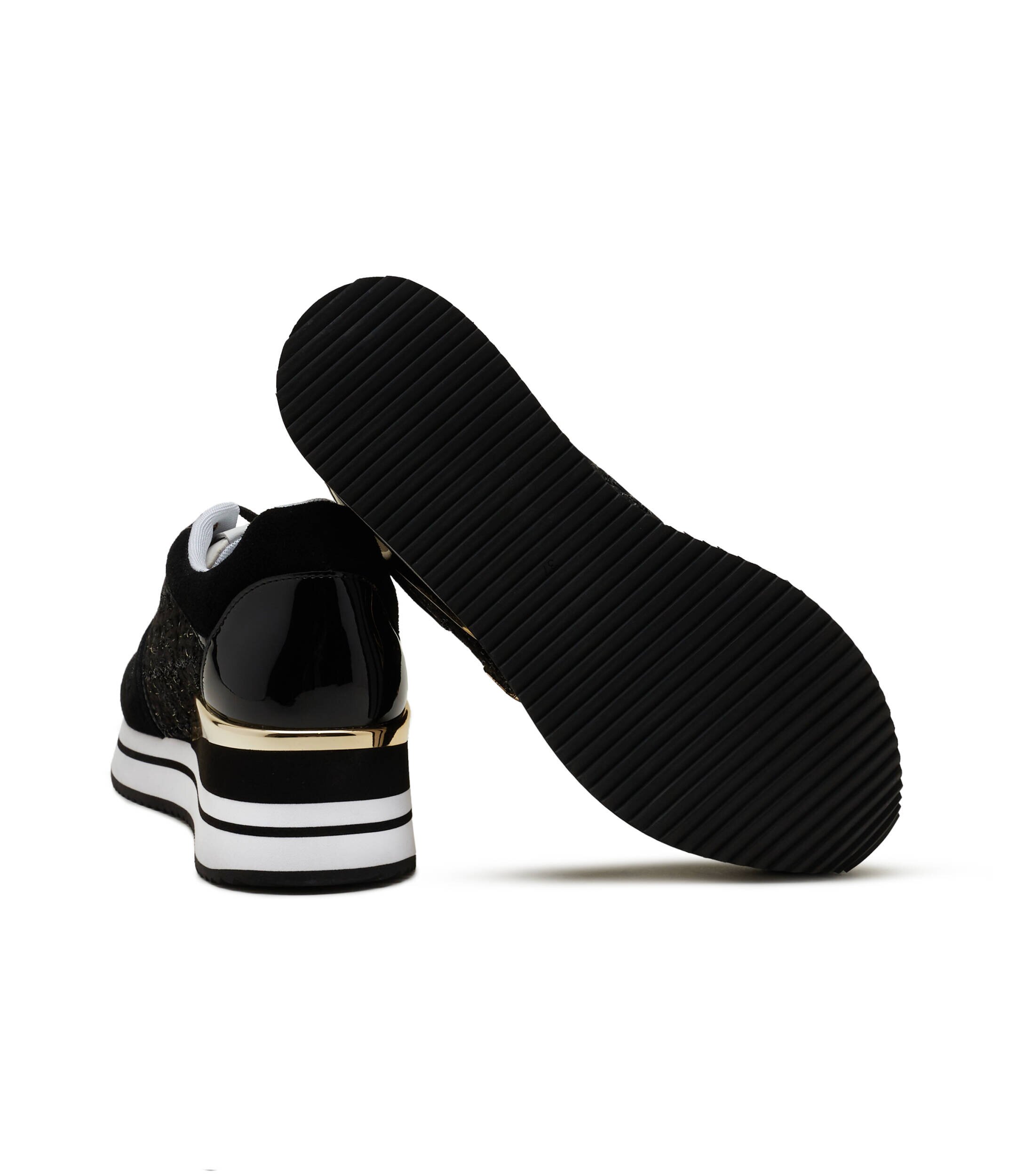 Twinset Sneakers cu adaos de piele