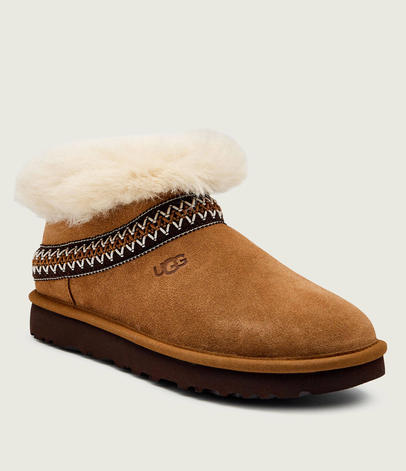 UGG Bocanci Classic Mini Crescent | piele întoarsă | lână