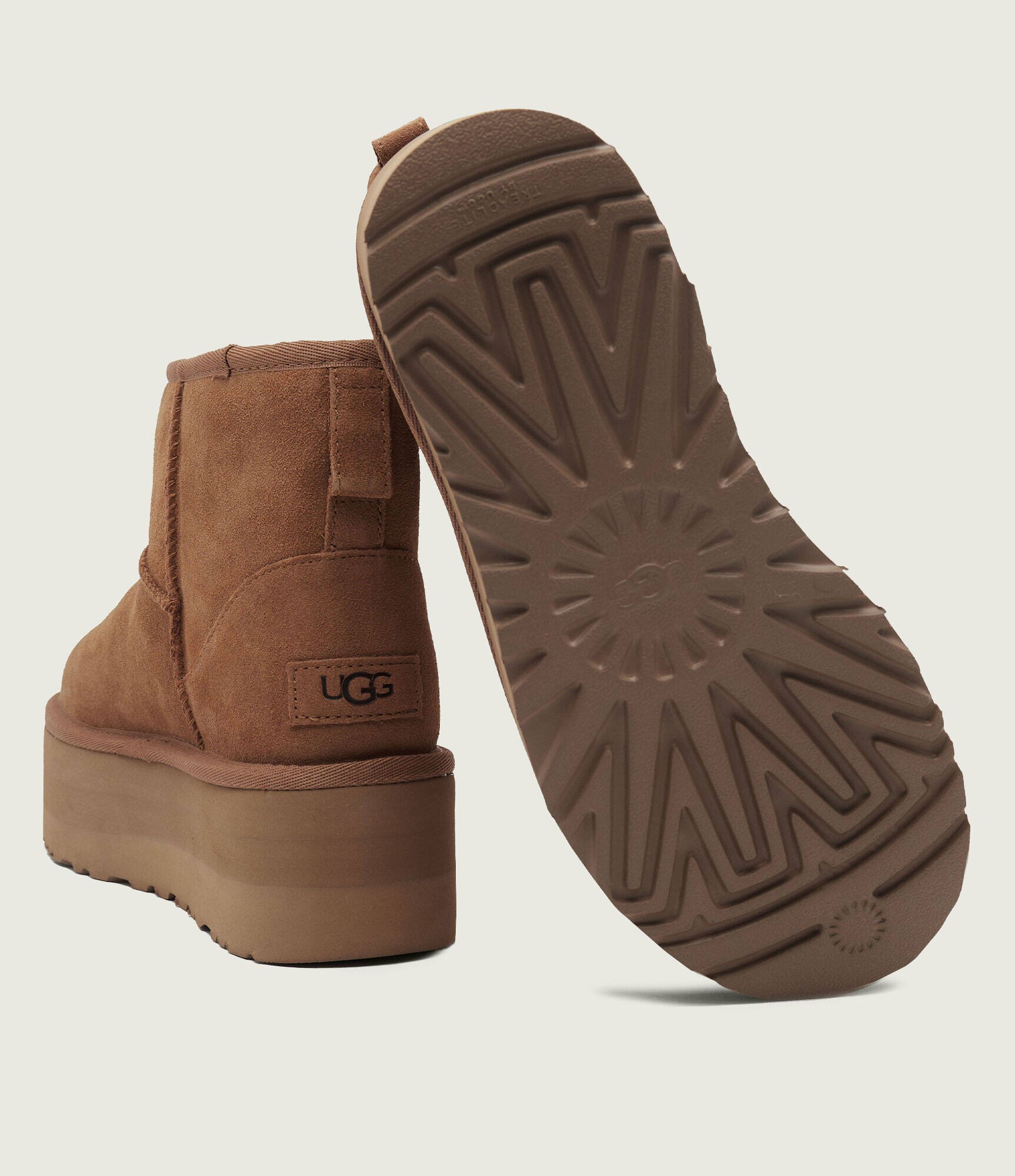 UGG Bocanci Classic Mini Platform | lână | piele întoarsă