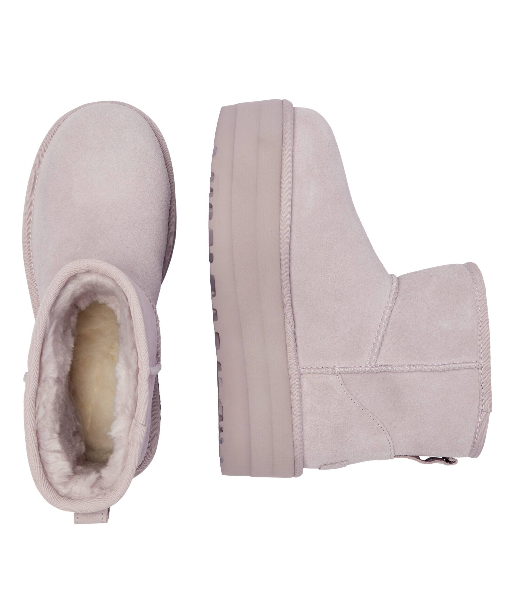 UGG Bocanci Classic Mini Platform | piele întoarsă
