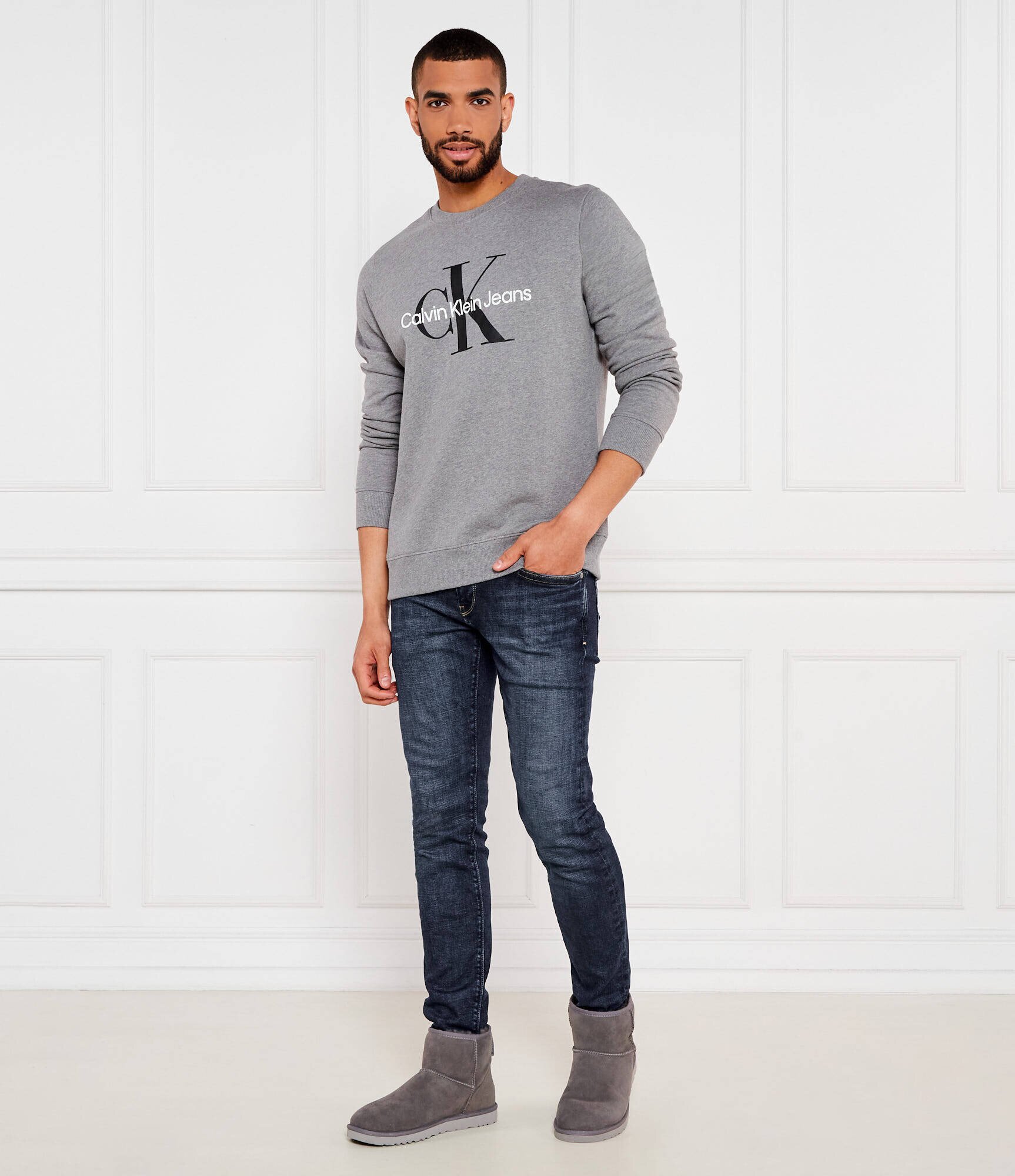 UGG Bocanci M CLASSIC MINI | piele întoarsă