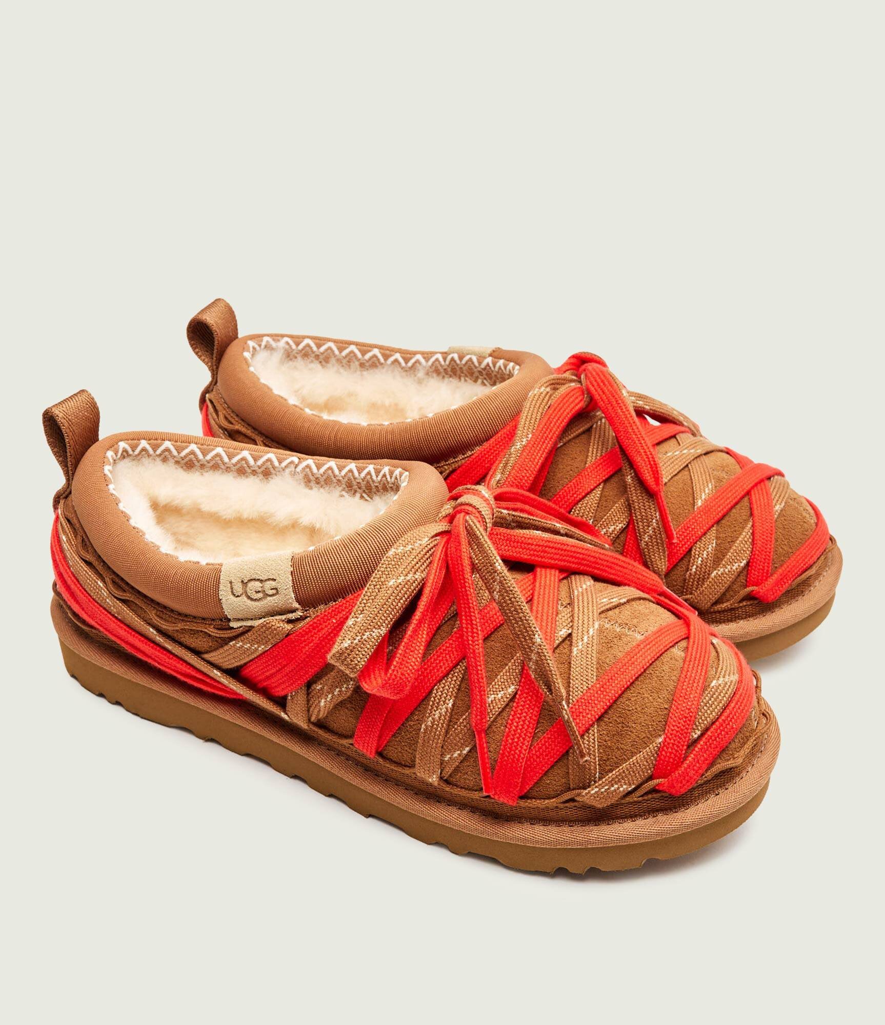 UGG Bocanci M TASMAN LACE | piele întoarsă (zamsz) | cu adaos de lână