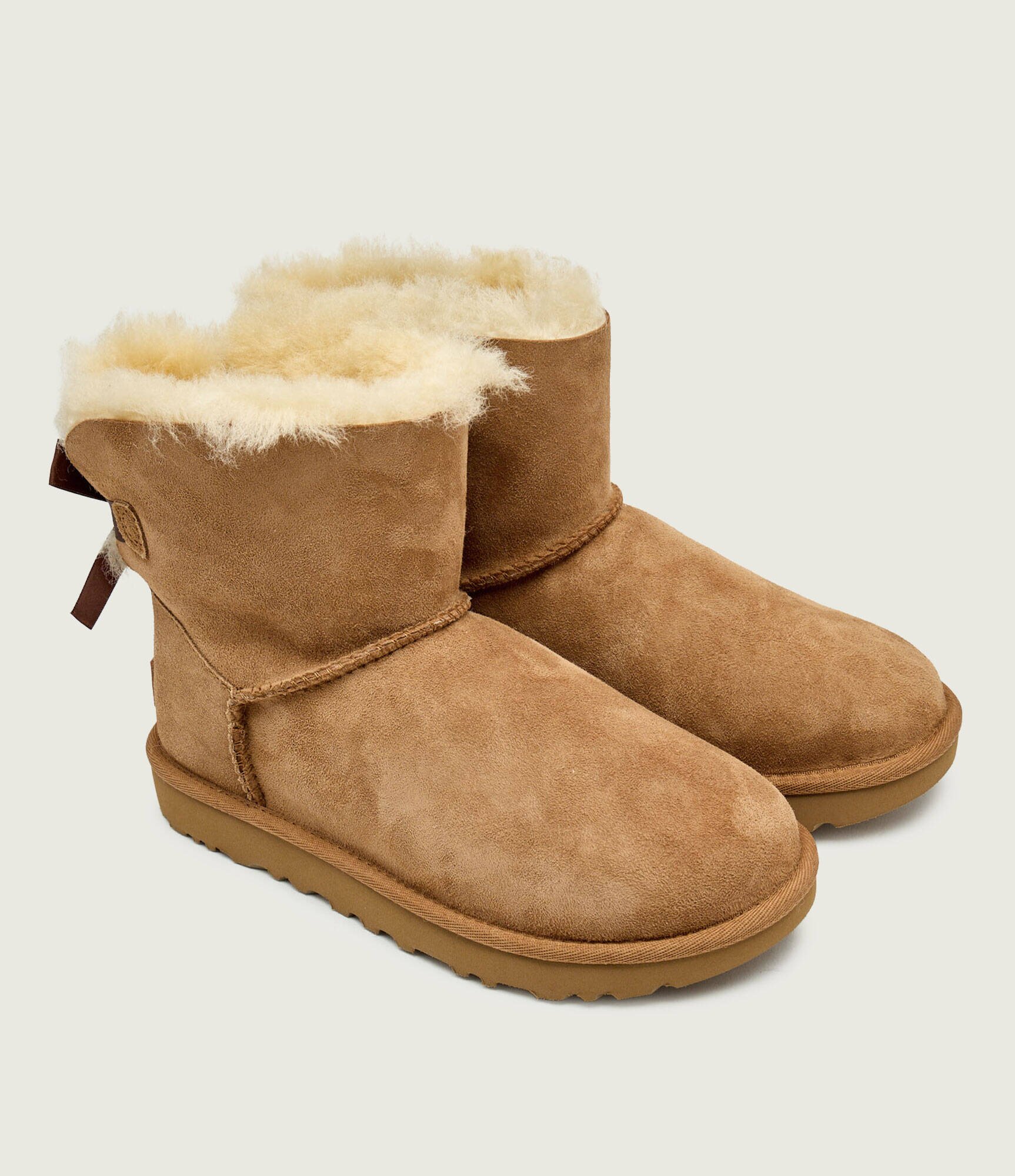 UGG Bocanci mini bailey bow II | piele întoarsă | shearling