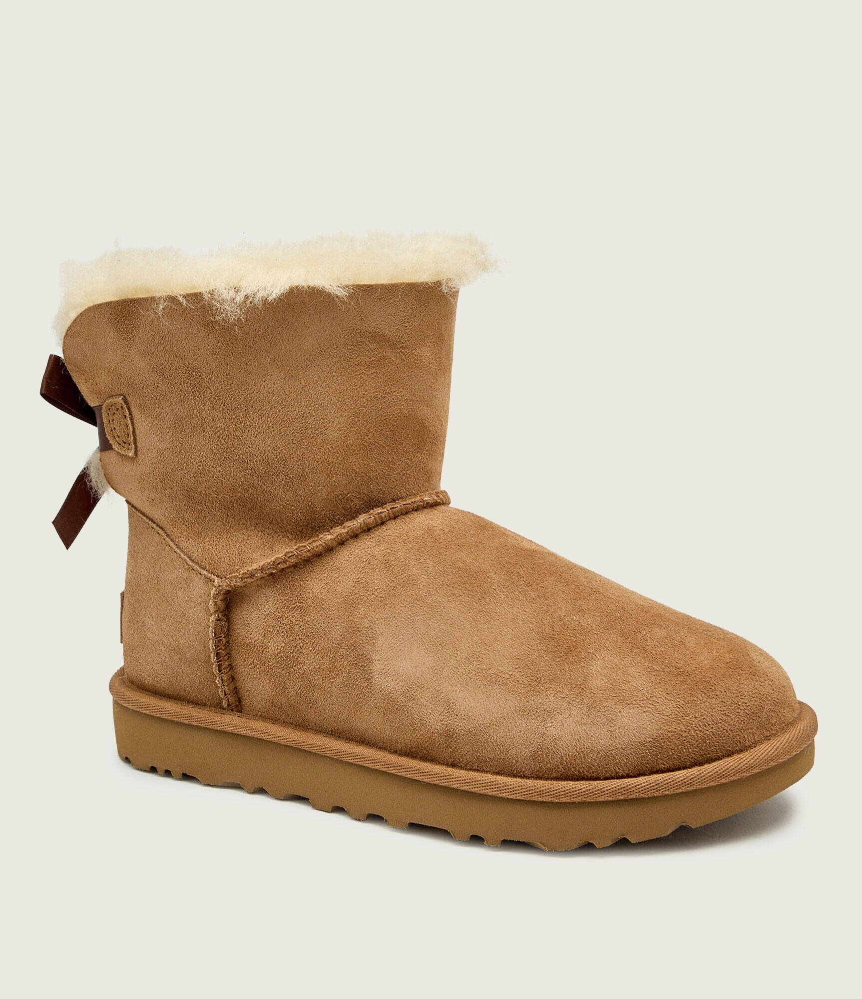 UGG Bocanci mini bailey bow II | piele întoarsă | shearling