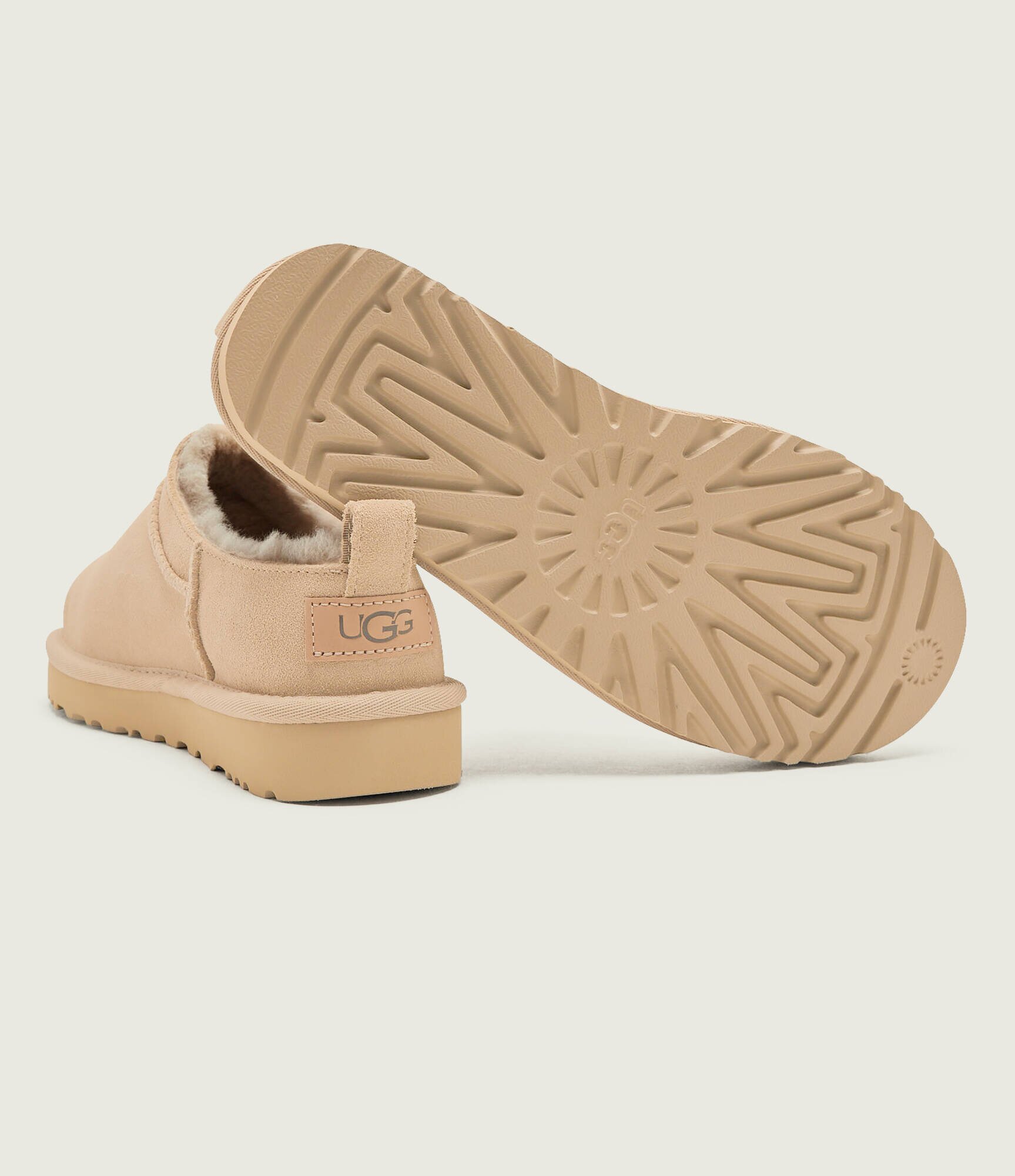 UGG Bocanci W Classic Micro | piele întoarsă | lână