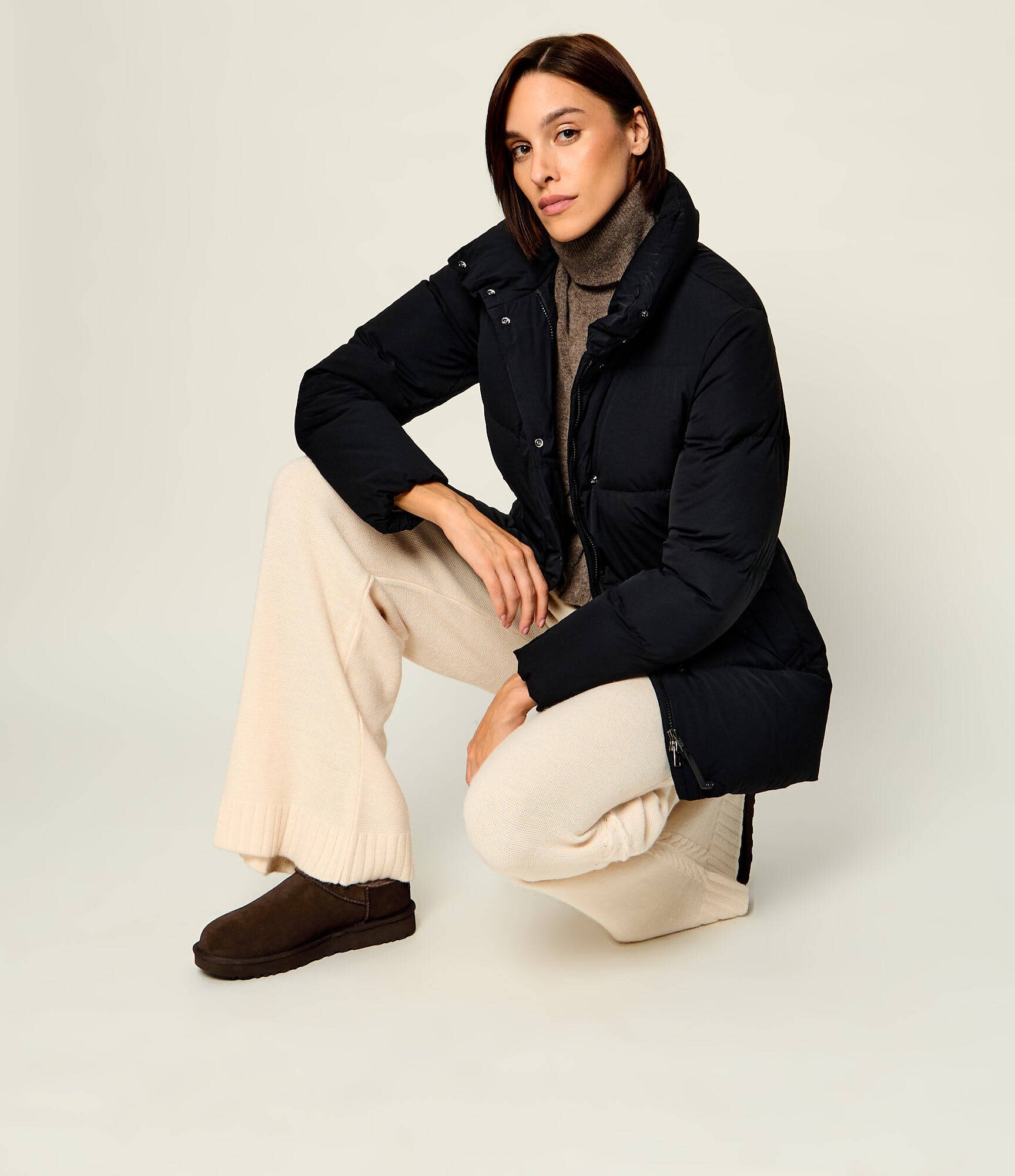 UGG Bocanci W Classic Micro | piele întoarsă | lână