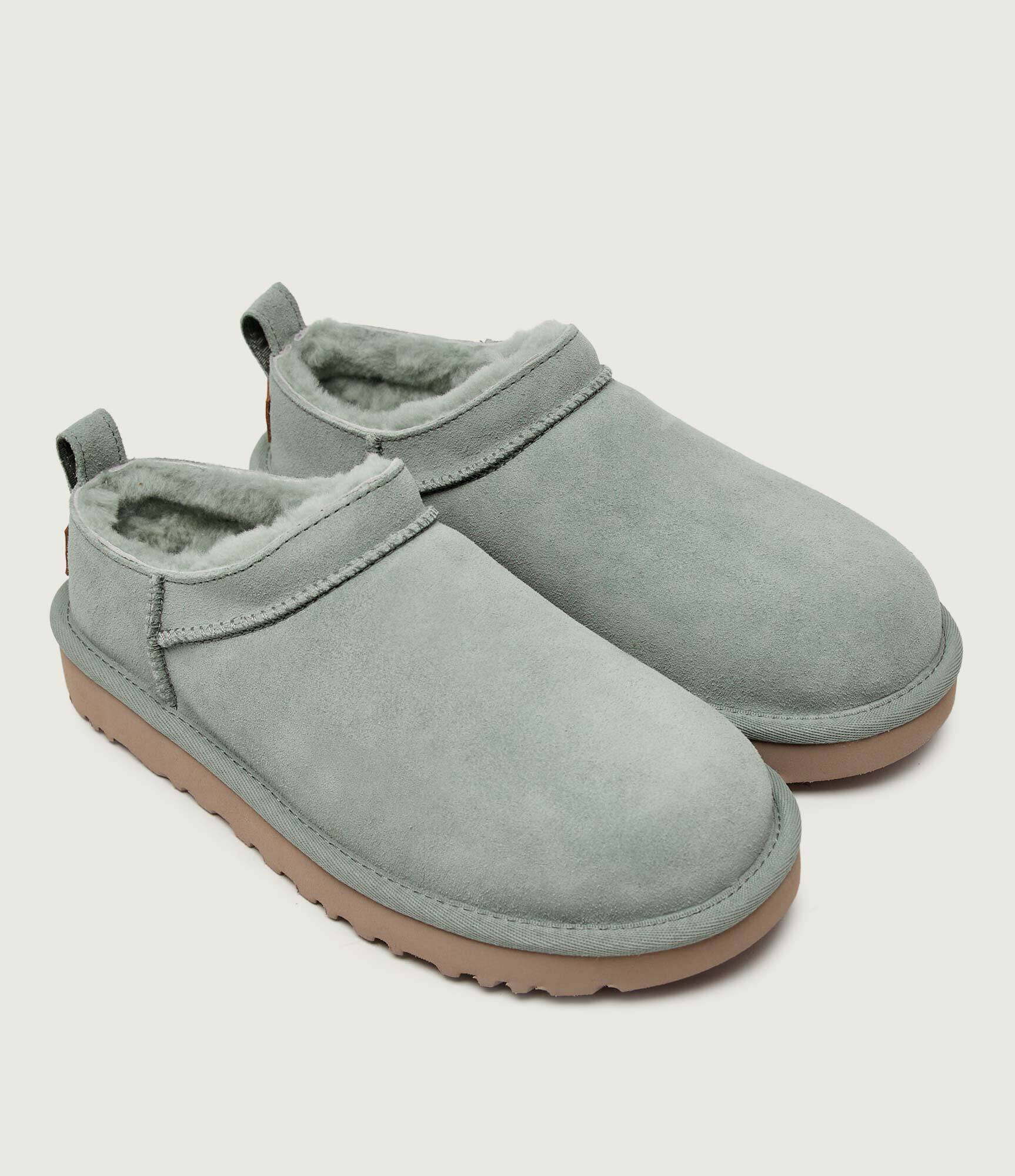 UGG Bocanci W CLASSIC MICRO | piele întoarsă (zamsz) | cu adaos de lână