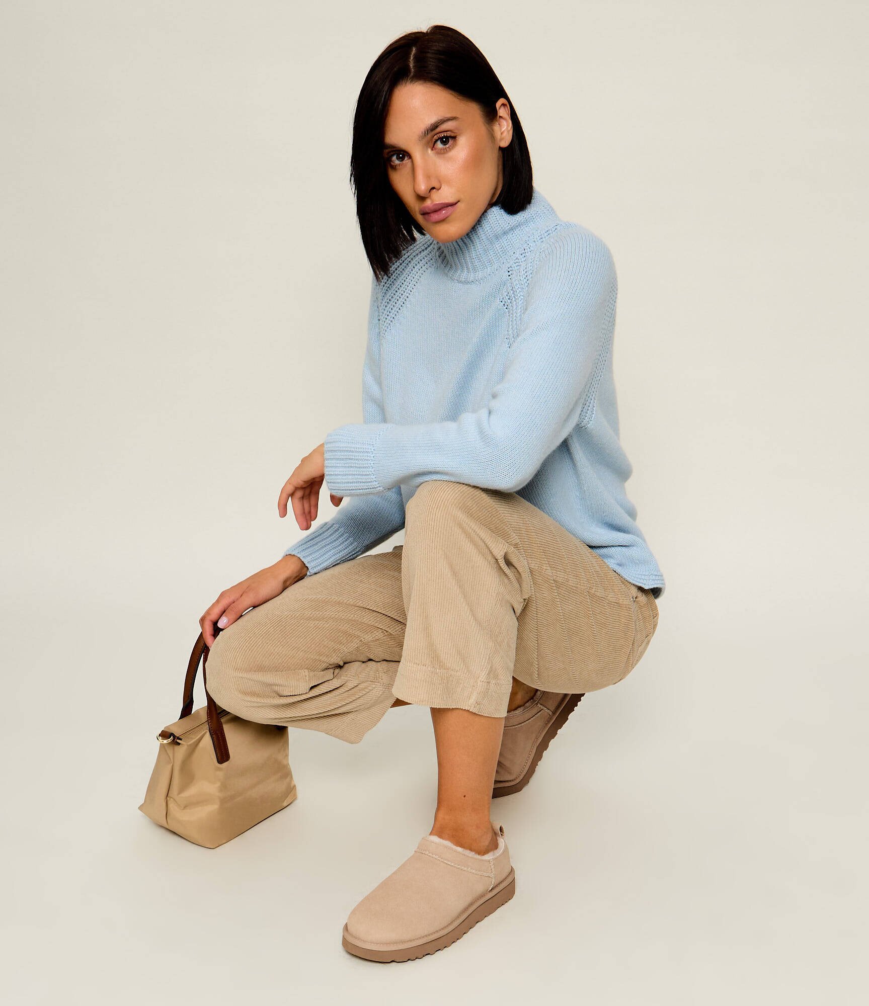 UGG Bocanci W CLASSIC MICRO | piele întoarsă (zamsz) | cu adaos de lână