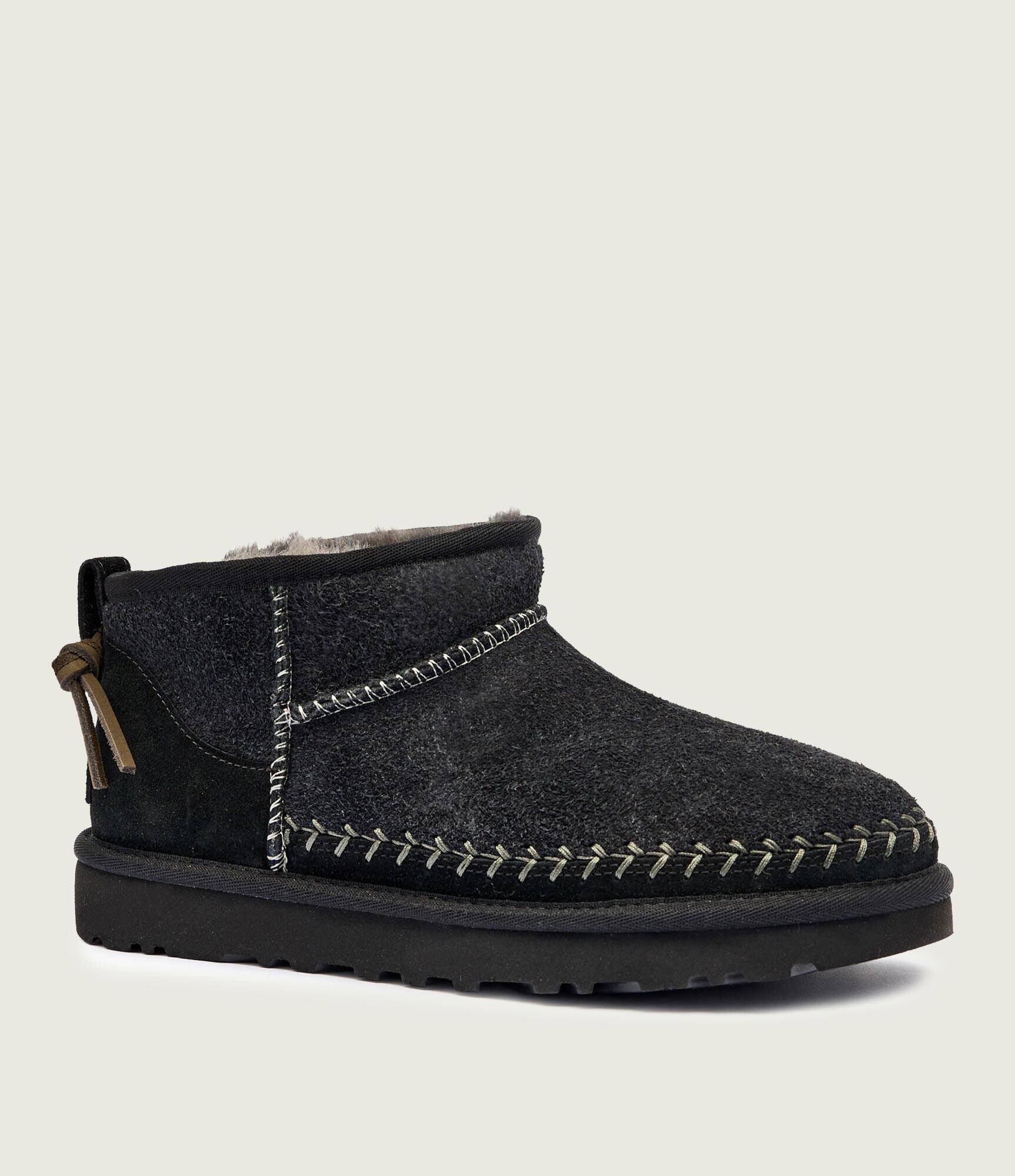 UGG Bocanci W Classic Ultra Mini Biarritz | piele întoarsă | lână