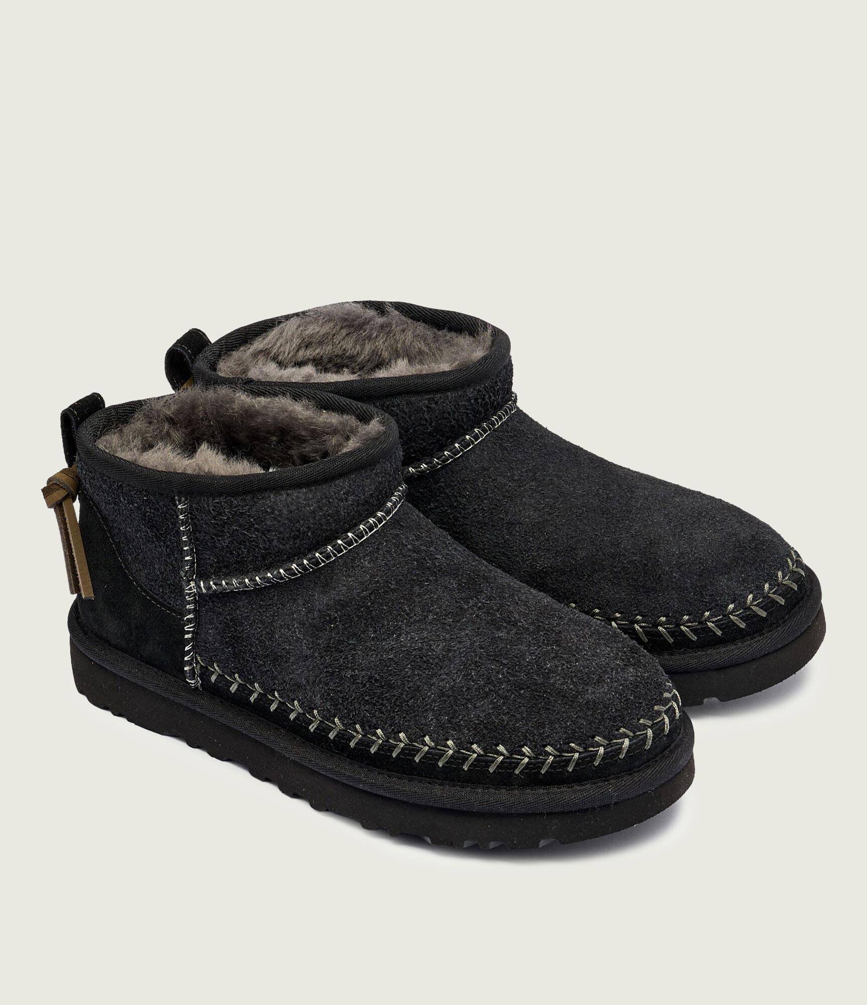 UGG Bocanci W Classic Ultra Mini Biarritz | piele întoarsă | lână