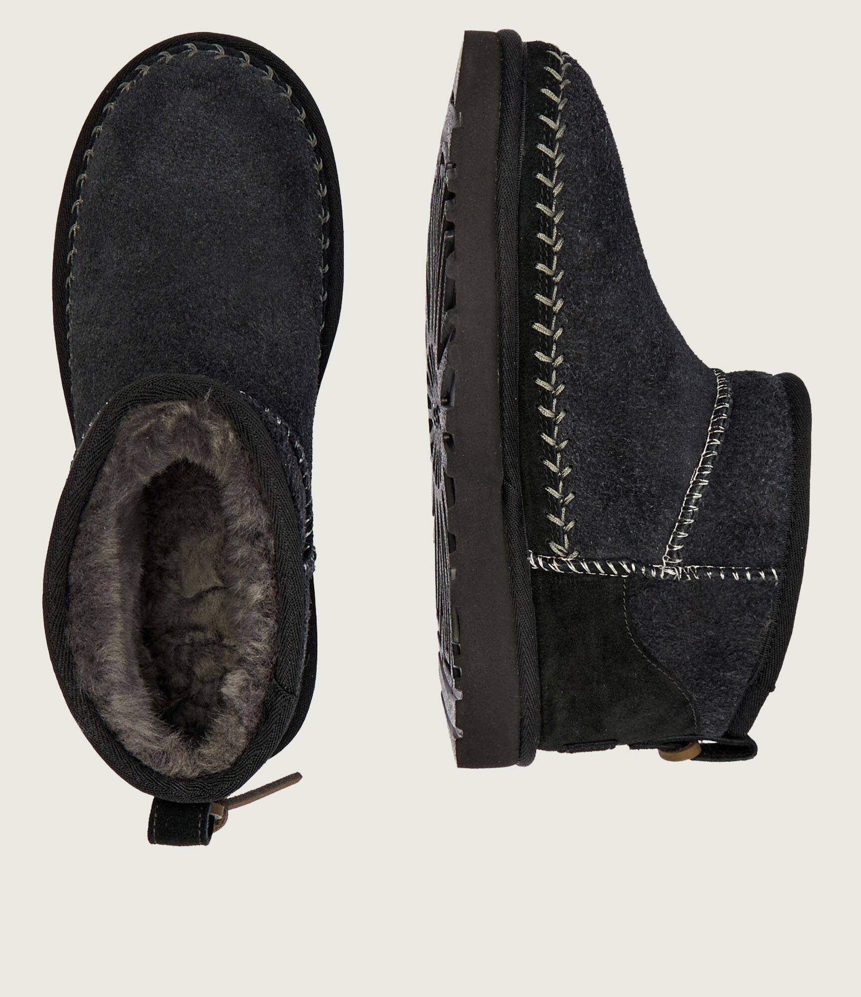 UGG Bocanci W Classic Ultra Mini Biarritz | piele întoarsă | lână