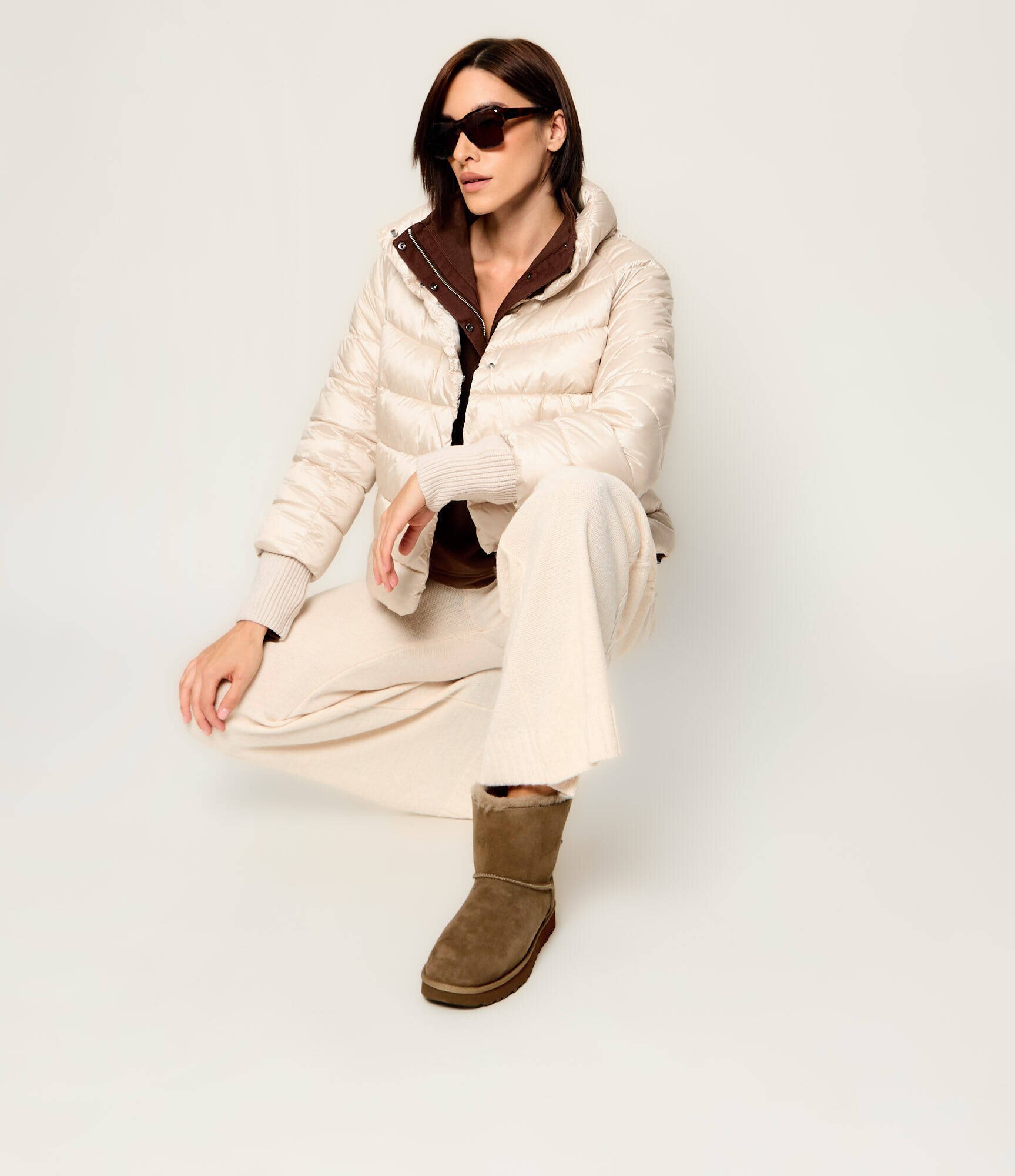 UGG Bocanci W Mini Bailey Bow II | piele întoarsă