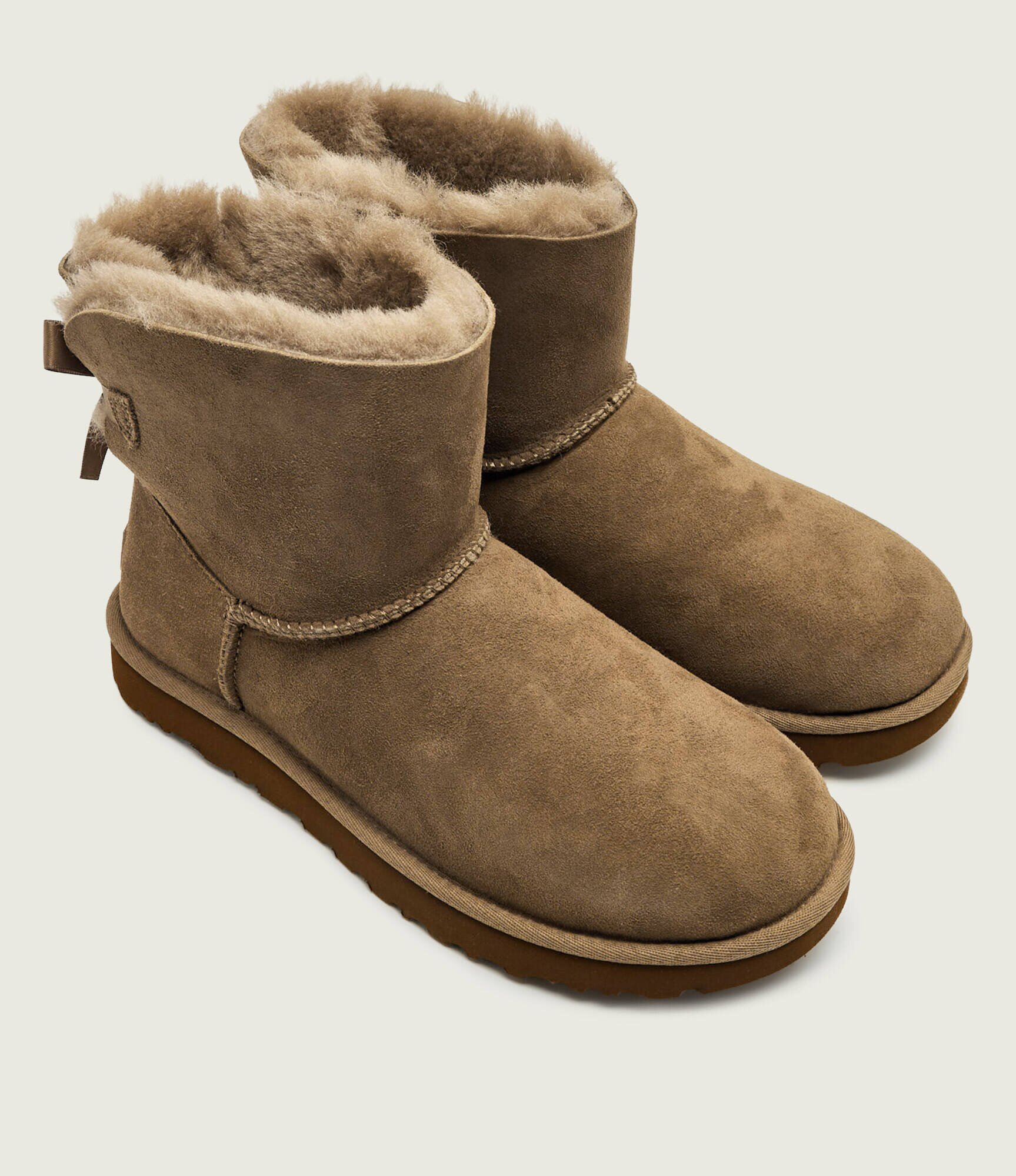 UGG Bocanci W Mini Bailey Bow II | piele întoarsă