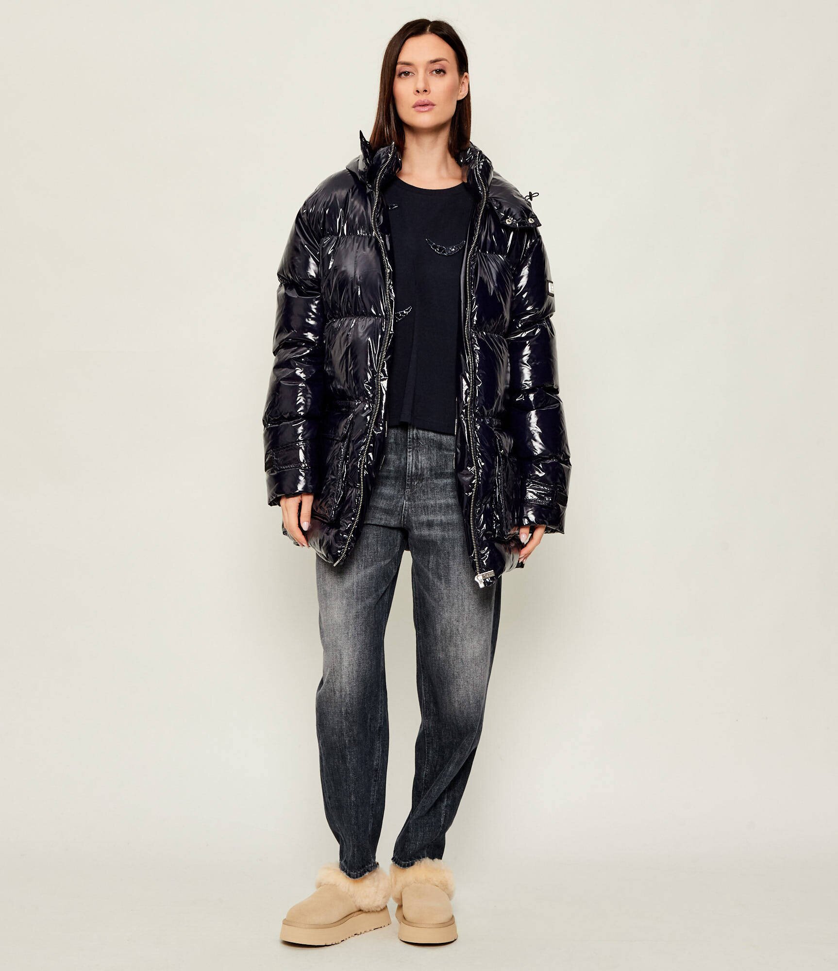 UGG Bocanci W TAZZELLE | piele întoarsă | shearling