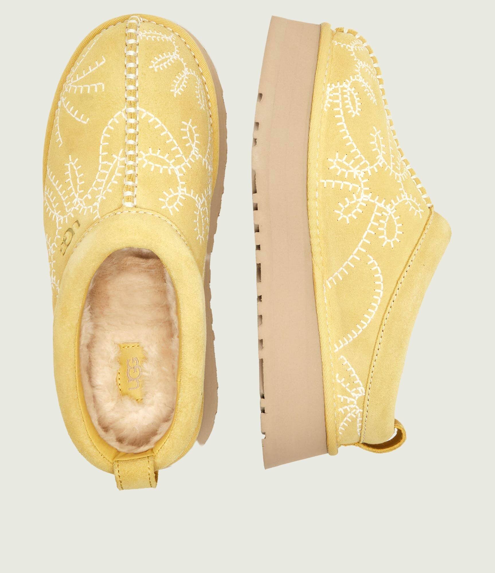UGG Căptușite mules (încălțăminte) Tazz Botanic | piele întoarsă (zamsz) | cu adaos de lână