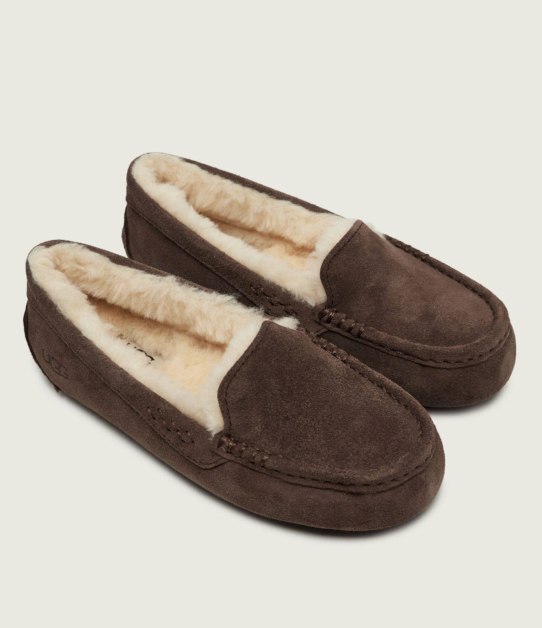 UGG Căptușite papuci de casă Ansley | shearling | piele întoarsă (zamsz) | cu adaos de lână