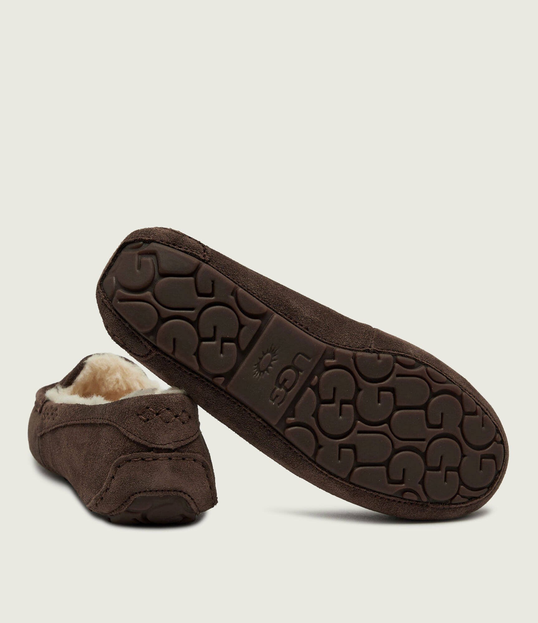UGG Căptușite papuci de casă Ansley | shearling | piele întoarsă (zamsz) | cu adaos de lână