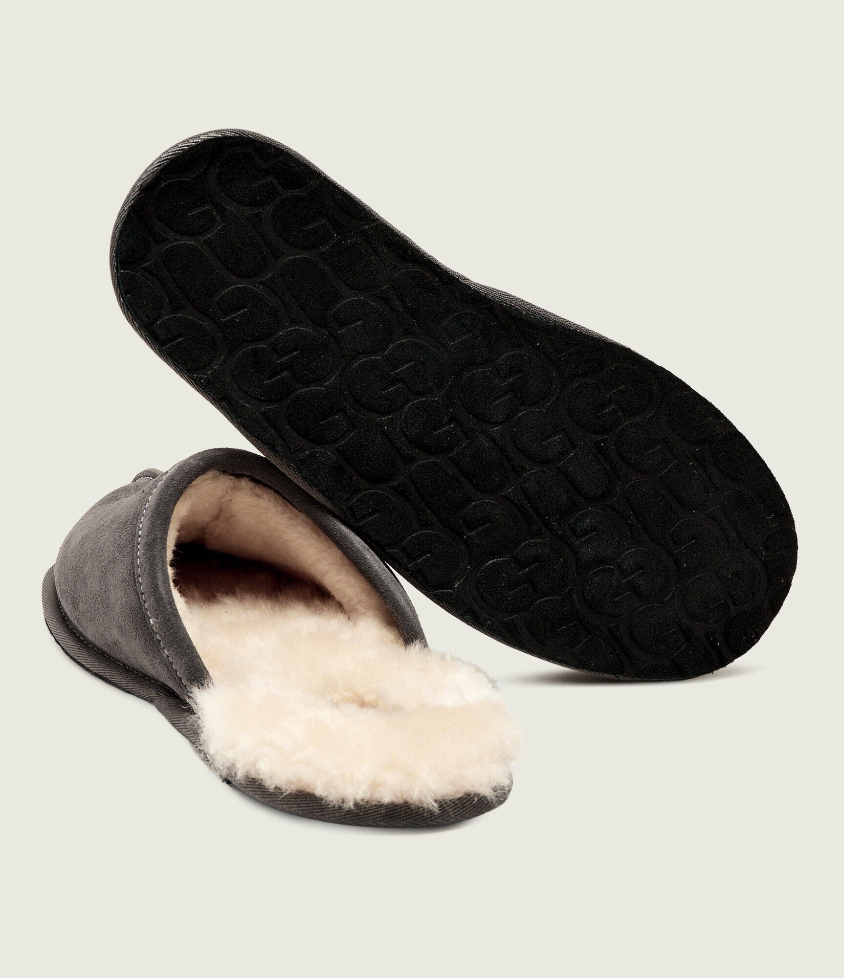 UGG Căptușite papuci de casă M SCUFF cu adaos de lână | piele întoarsă