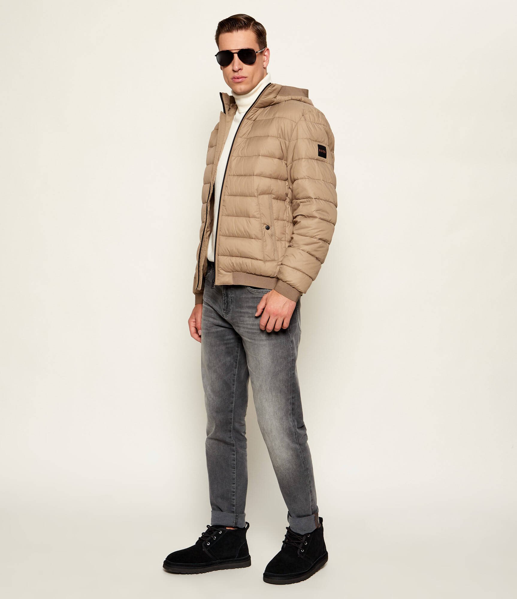 UGG De piele bocanci NEUMEL cu adaos de lână