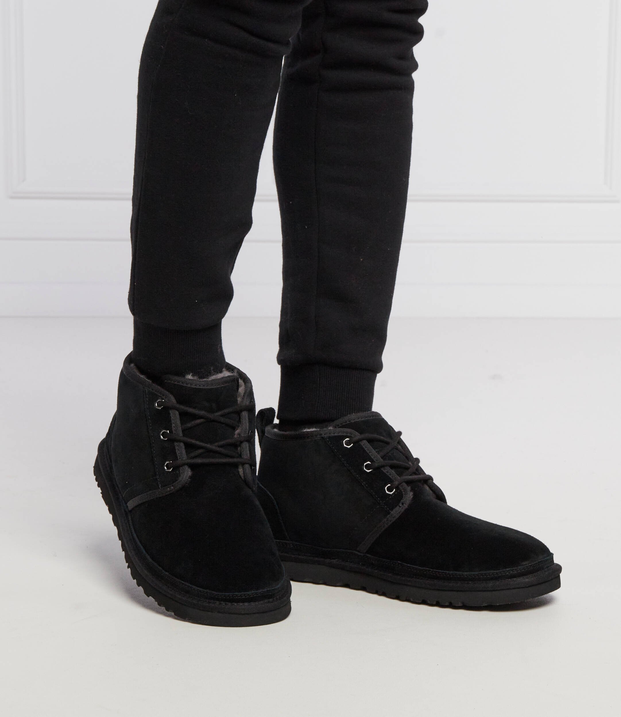 UGG De piele bocanci NEUMEL cu adaos de lână